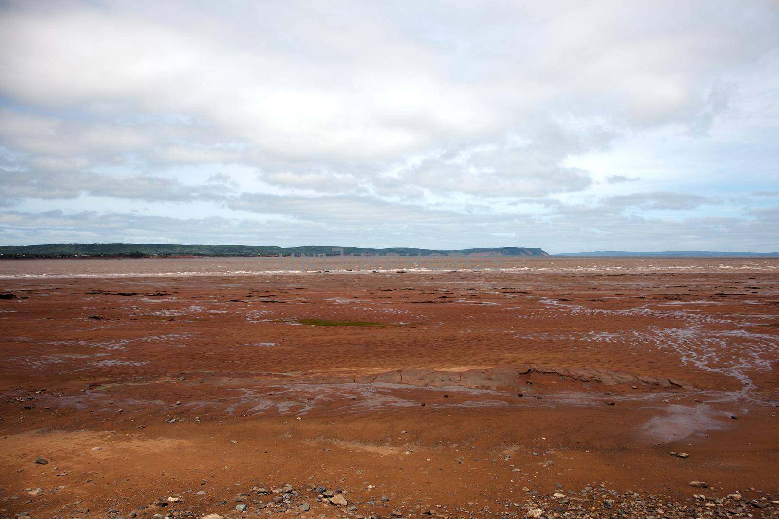 Across the Bay of Fundy to Cape Blomidon in Nova Scotia