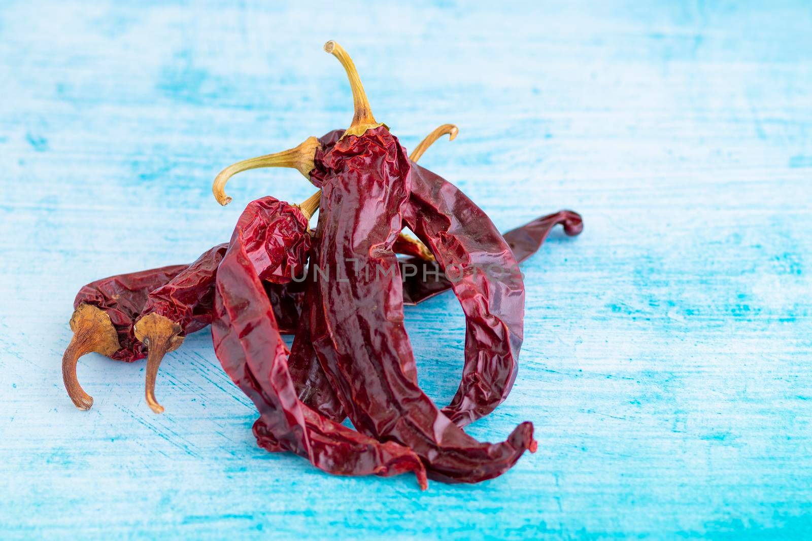 View of dehydrated bell pepper, used as an ingredient in cooking