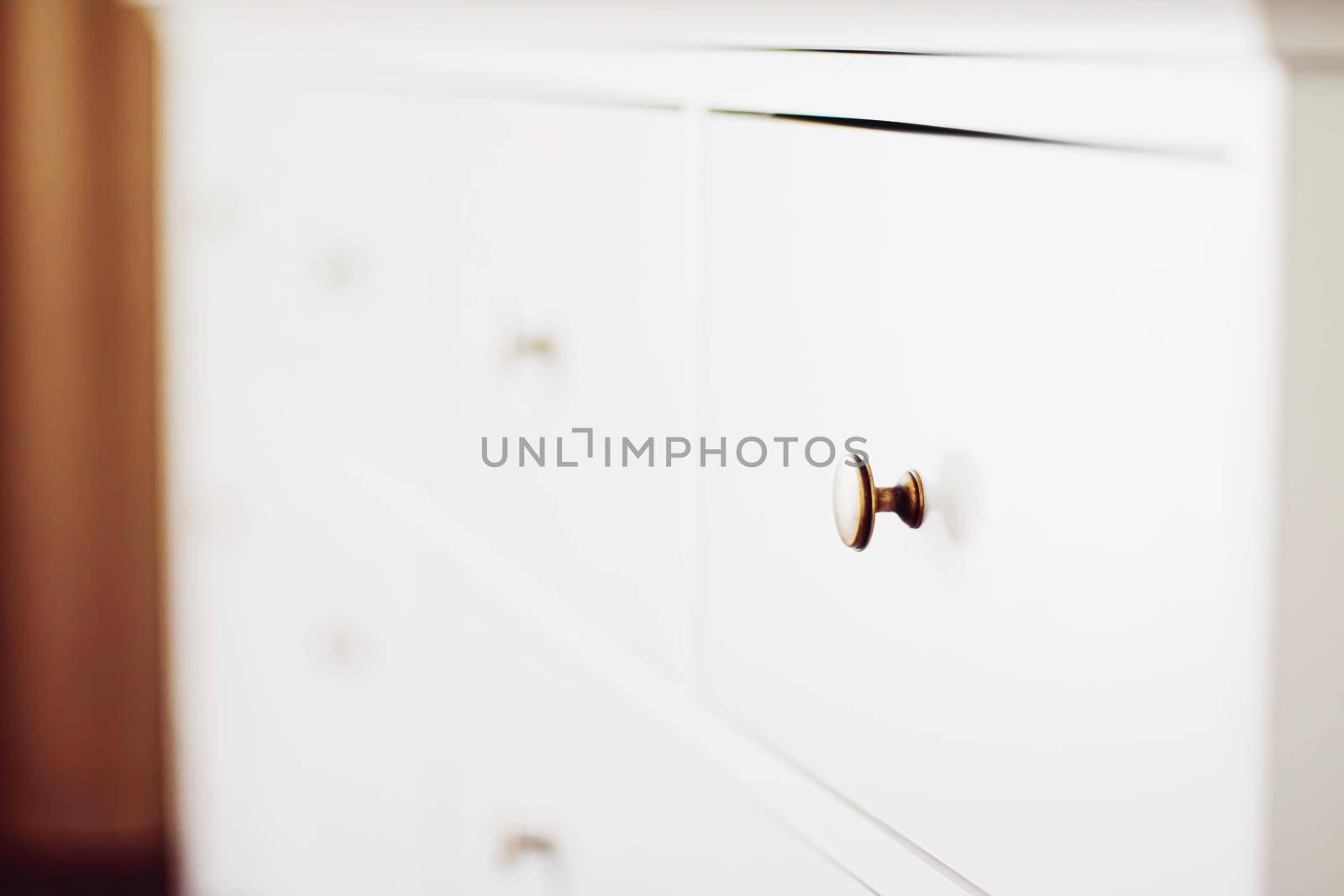White dresser in bedroom, furniture and home decor by Anneleven