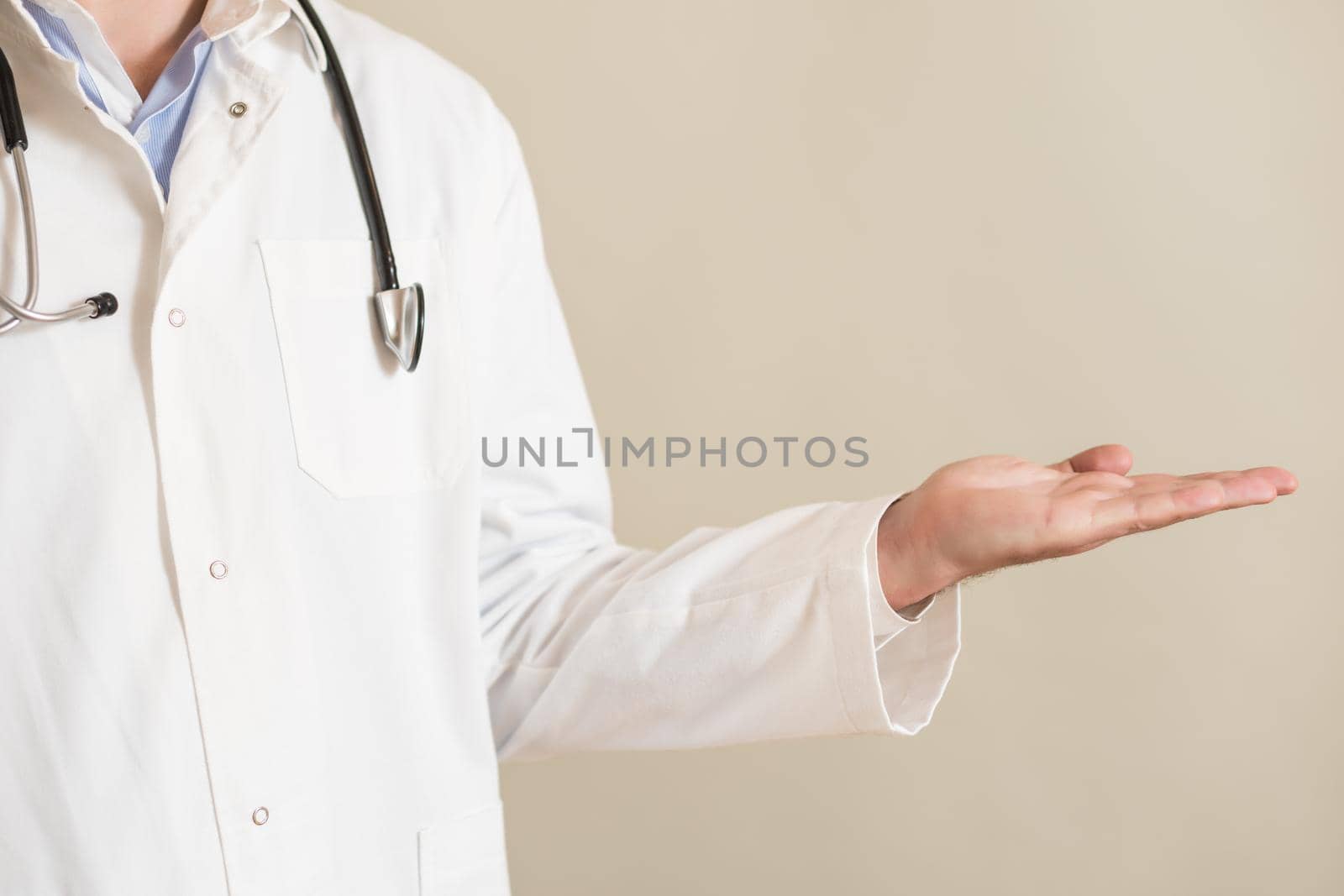 Image of male doctor gesturing.