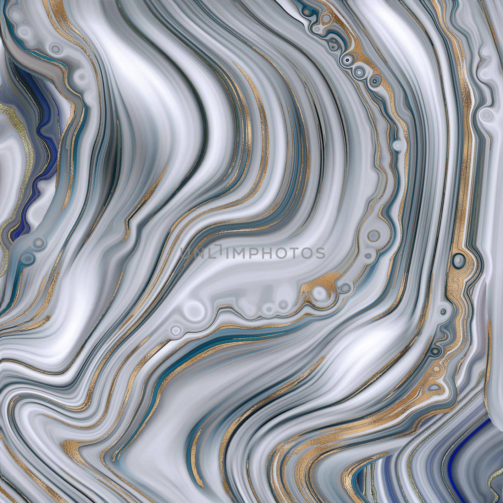 Abstract agate marble background in pastel blue by NelliPolk