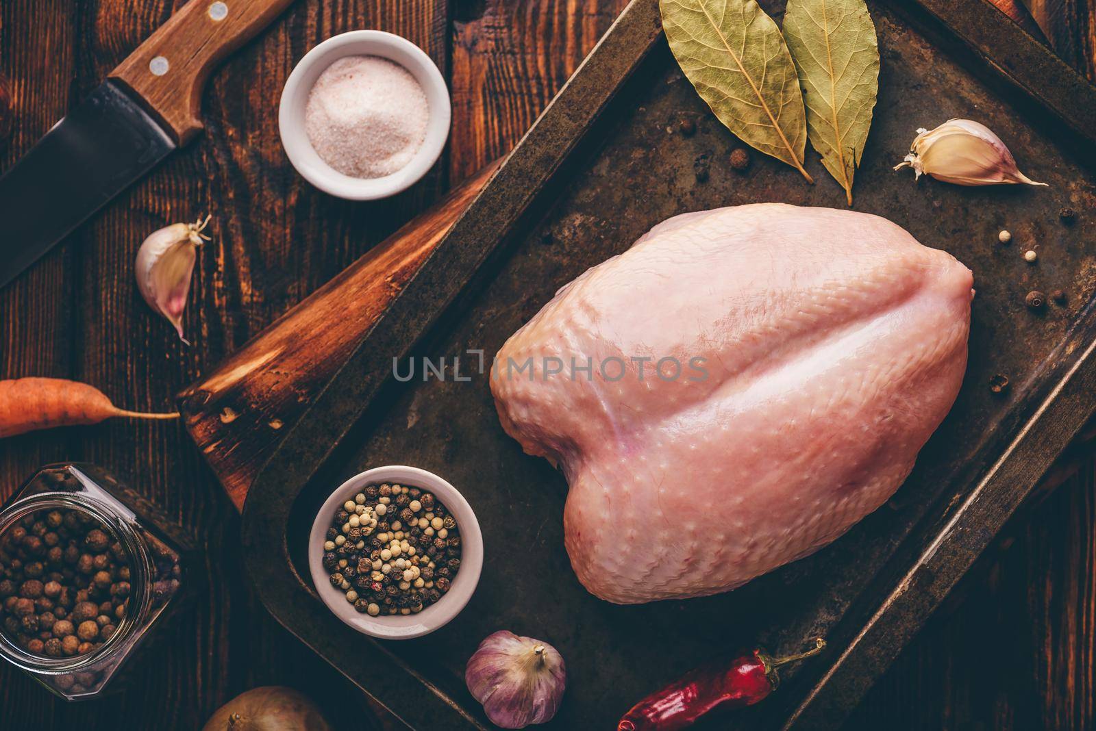 Raw chicken breast by Seva_blsv
