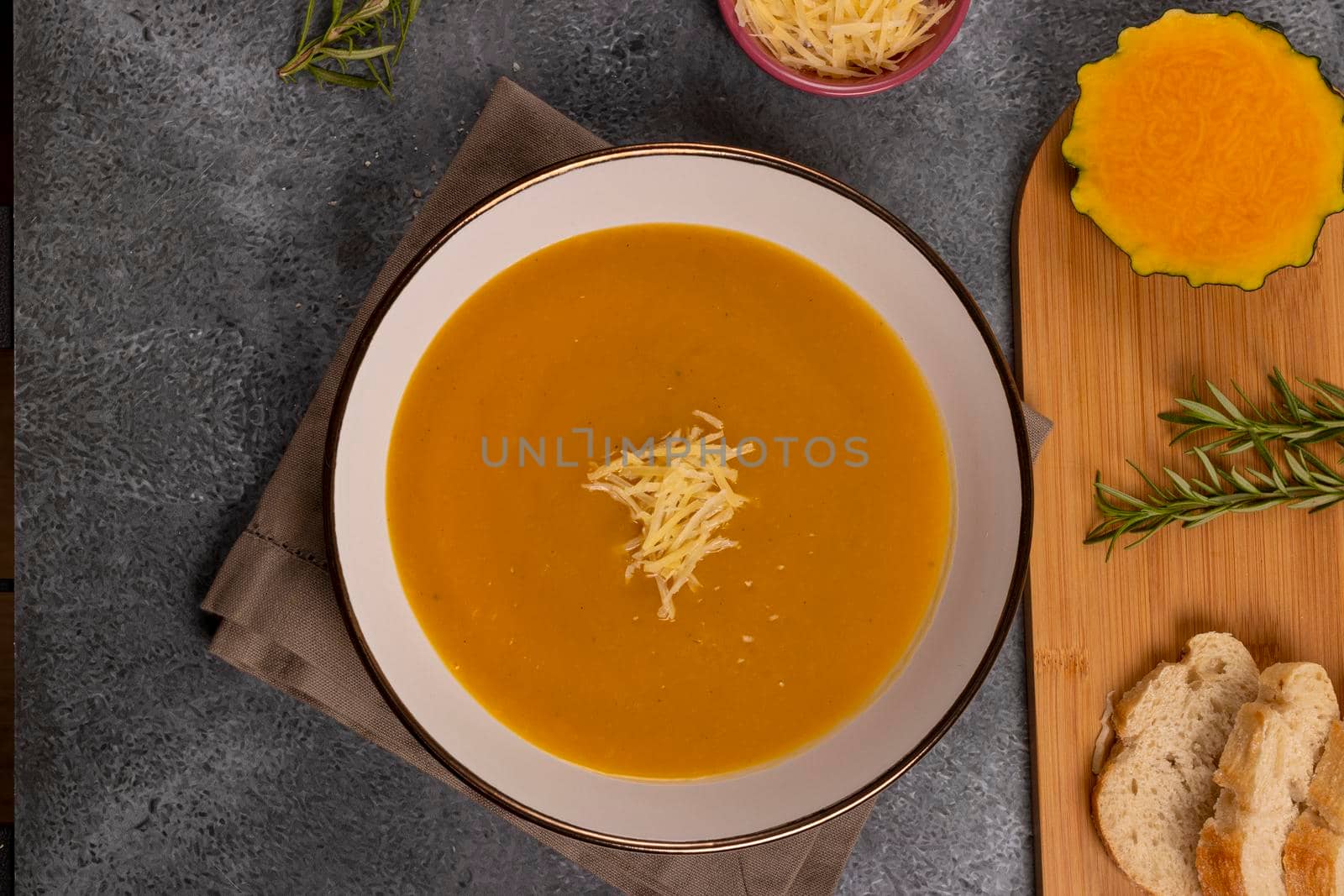 Pumpkin Soup, typical of Peru, also called as: Zapallo Loche or Lambayeque.