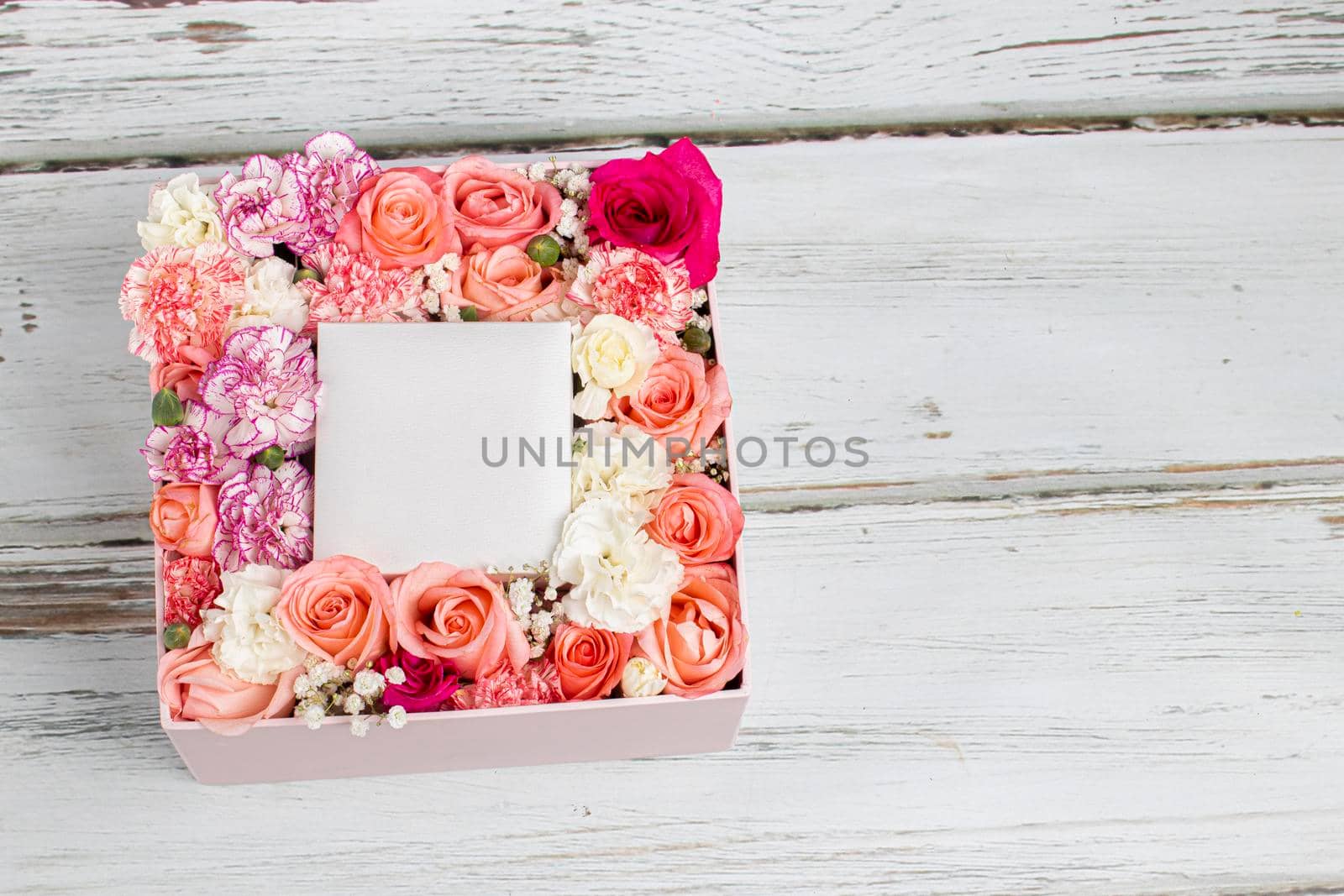 Floral arrangement with macarons and jewelry box by eagg13