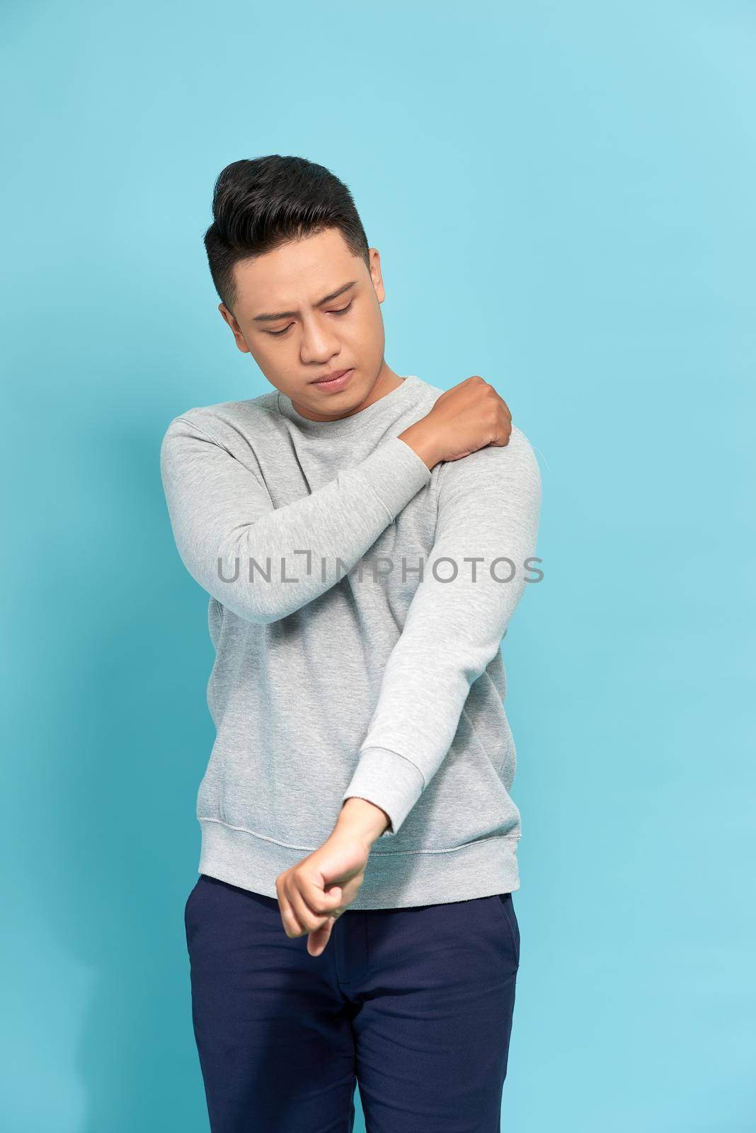 Man with shoulder pain