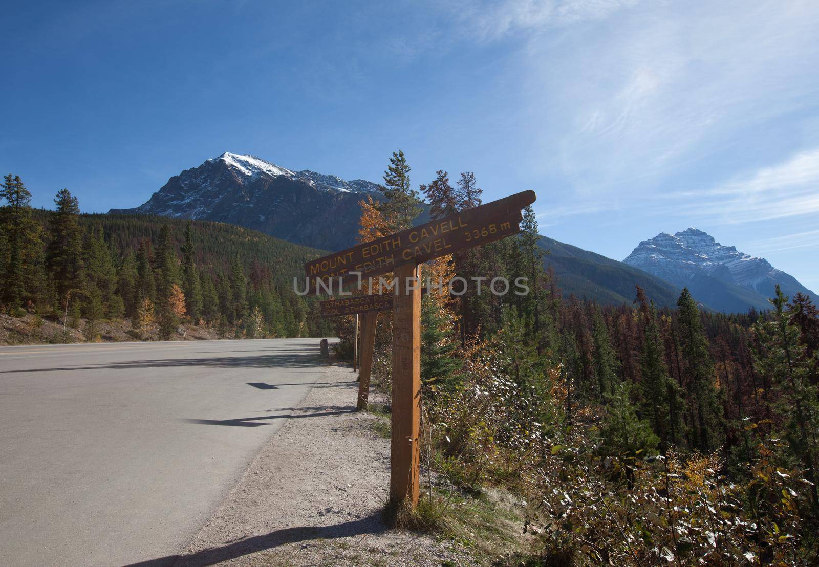Roadside markers in Jasper National Park  by rustycanuck