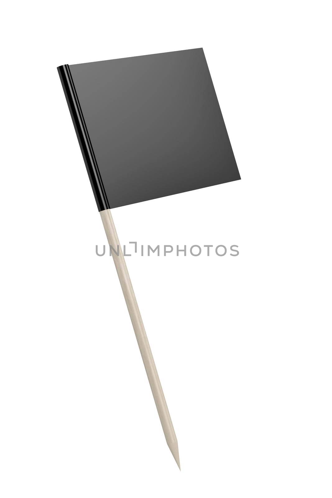Black blank toothpick flag by magraphics