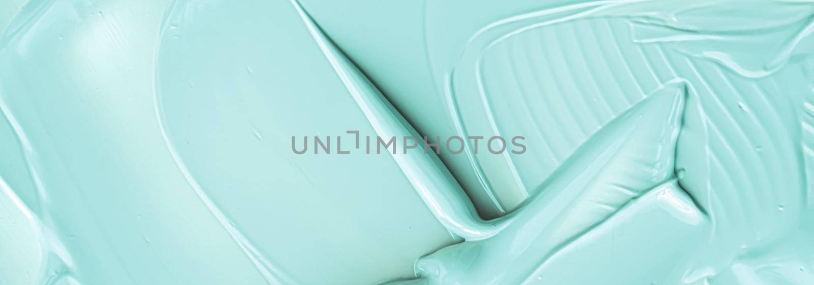 Mint cosmetic texture background, make-up and skincare cosmetics cream product, luxury beauty brand, holiday flatlay design or abstract wall art and paint strokes.