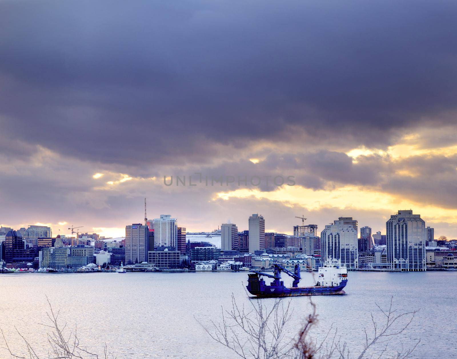 Halifax Harbour in winter  by rustycanuck