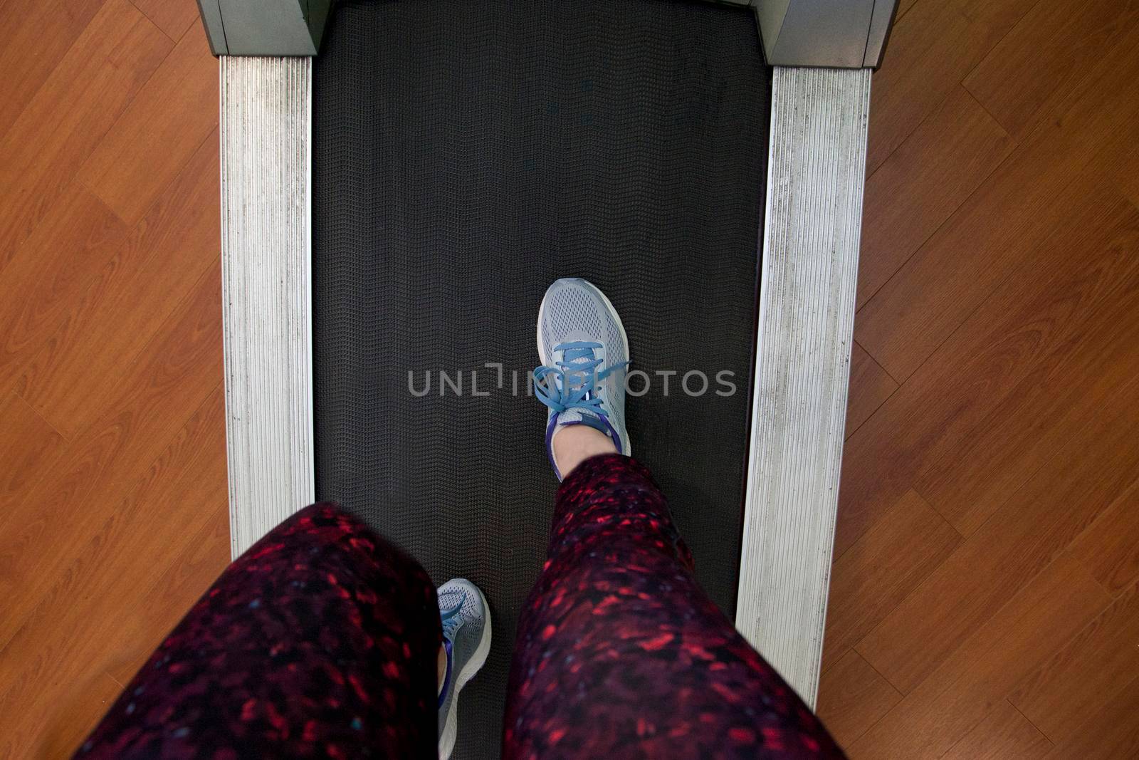 Knee bent running on treadmill by rustycanuck