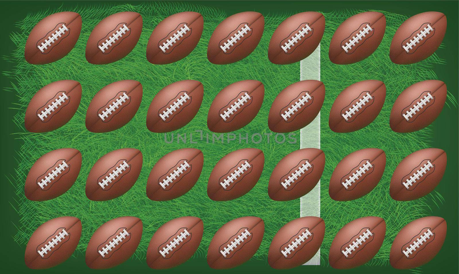 several ball on a abstract green feild