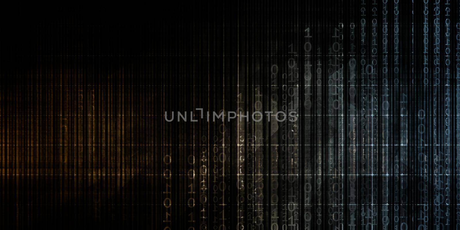 Binary Code Background Abstract as a Technology Concept