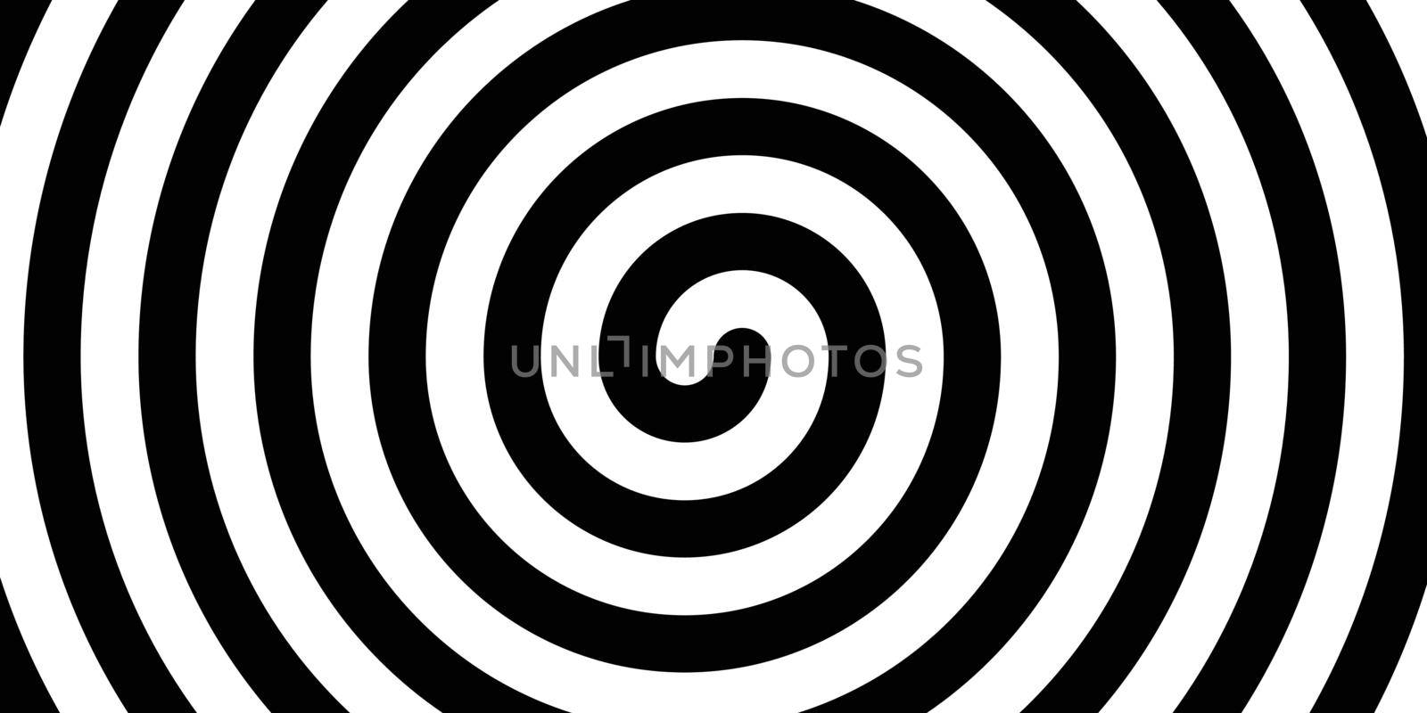 Swirl hypnotic black and white spiral. Monochrome abstract background. Vector flat geometric illustration.Template design for banner, website, template, leaflet, brochure, poster.