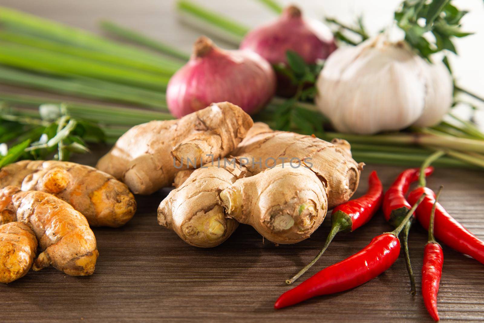 Some of a cooking ingredients for Curry.