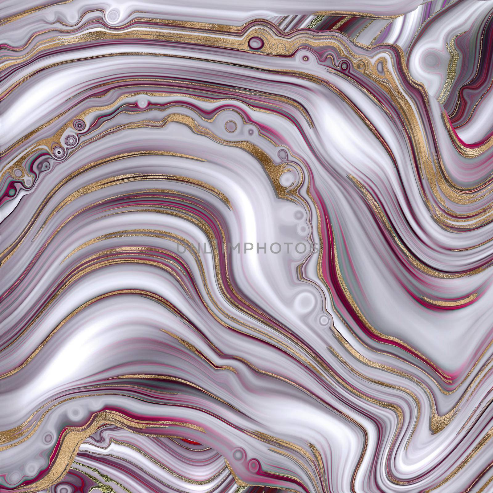 Abstract agate marble background in pastel red by NelliPolk