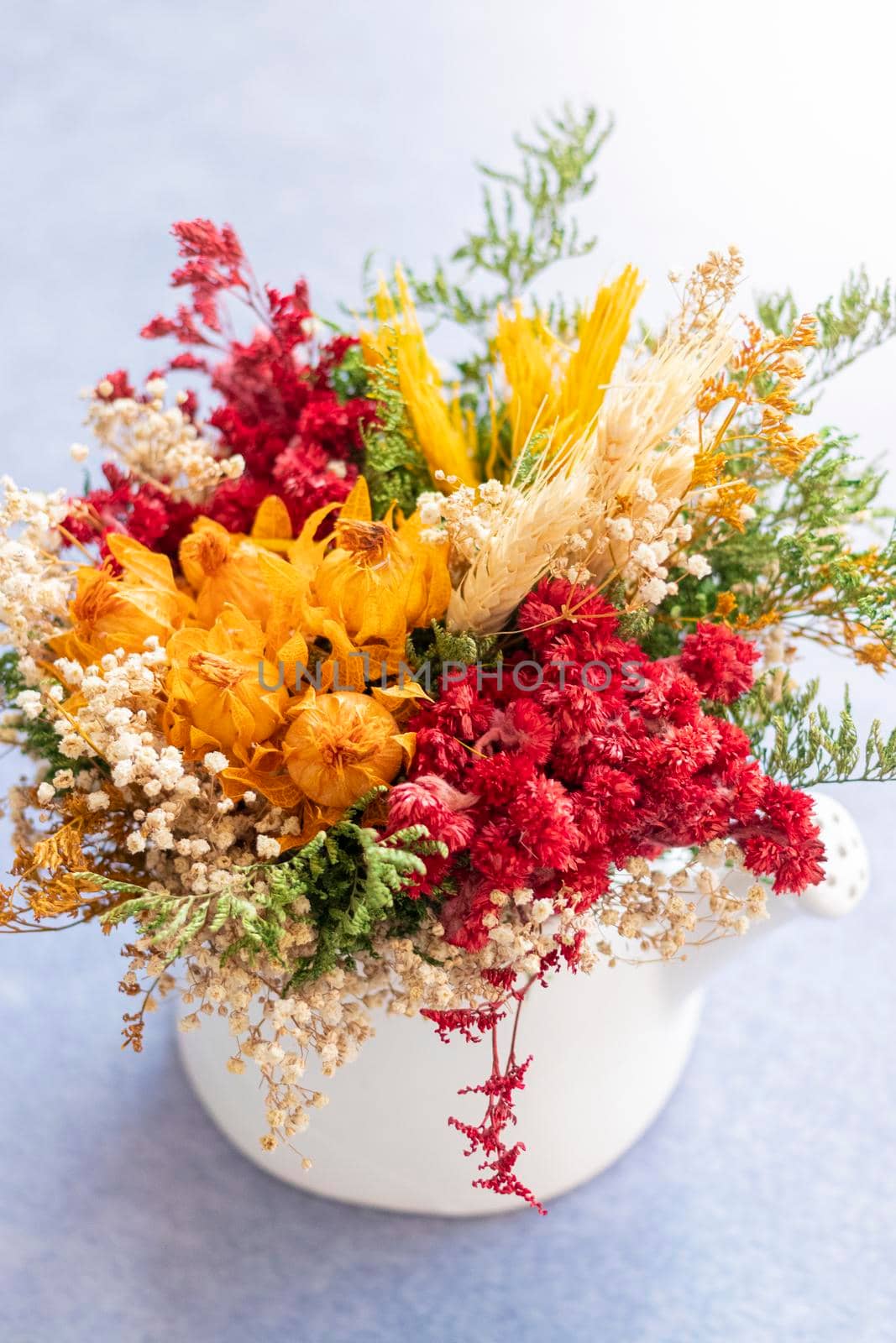 Bouquet of colorful dried flowers by eagg13