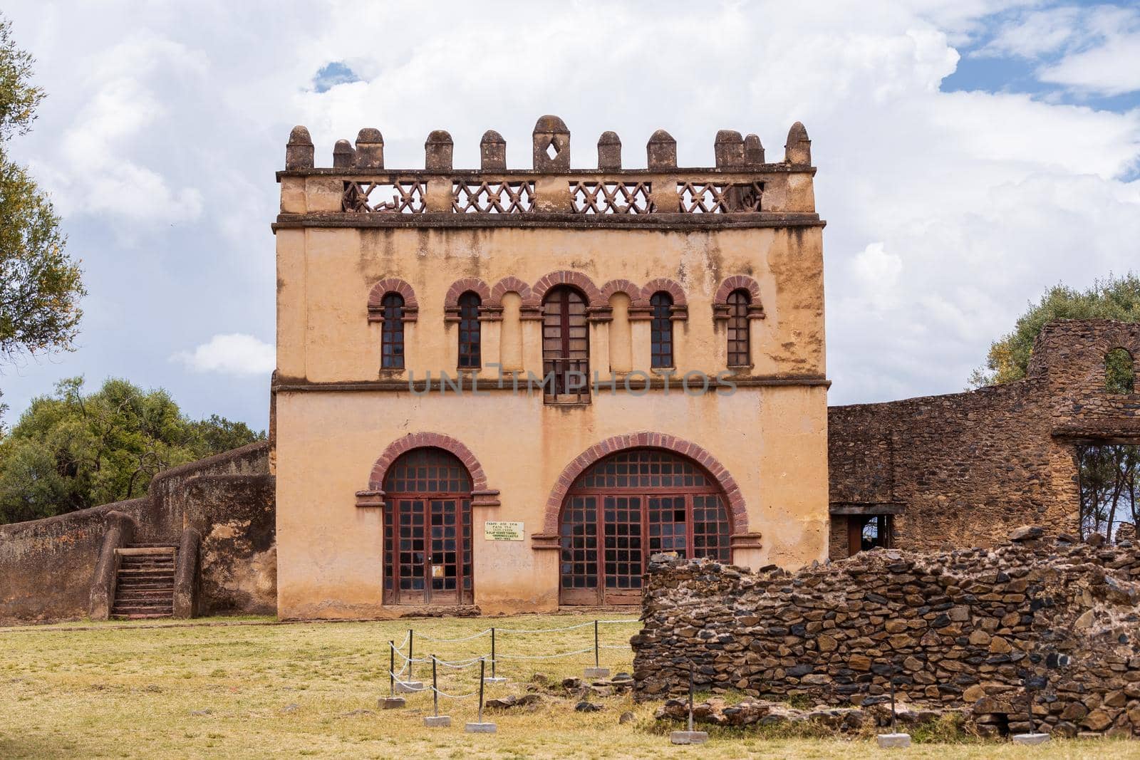 Fasil Ghebbi, royal castle in Gondar, Ethiopia by artush