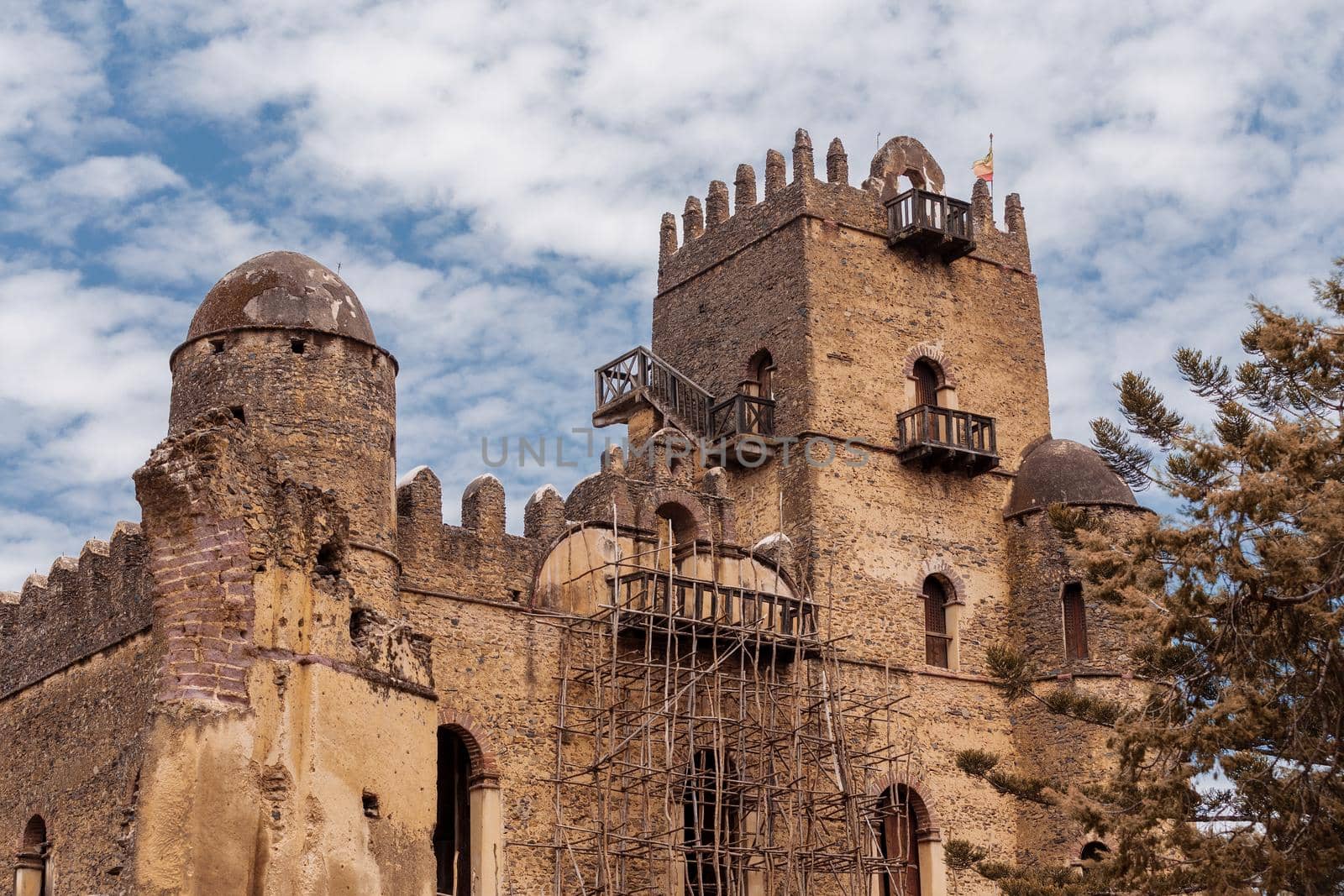 Fasil Ghebbi, royal castle in Gondar, Ethiopia by artush