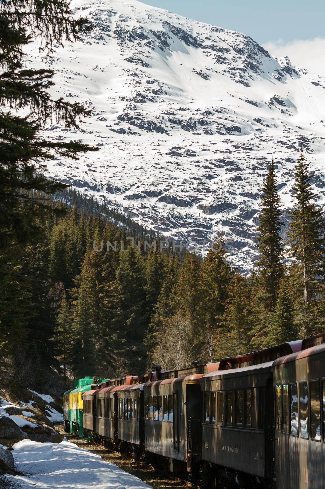 Scenic Railroad on White Pass and Yukon Route in Skagway Alaska by wondry