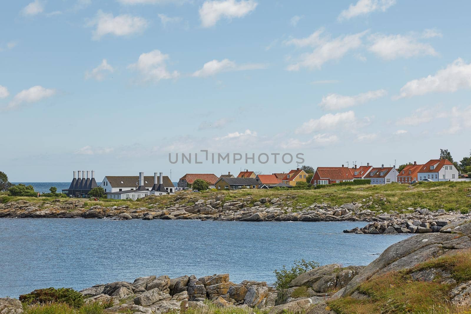 Small village of Svaneke on Bornholm island in Denmark.