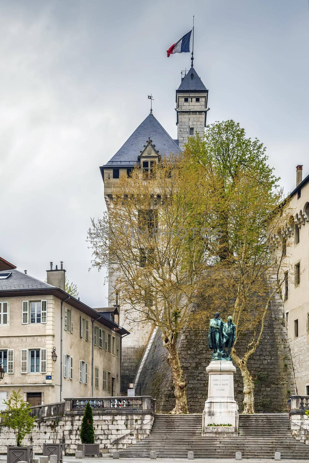 Castle of the dukes of Savoy is an old fortified castle, of the eleventh century, Chambery, France