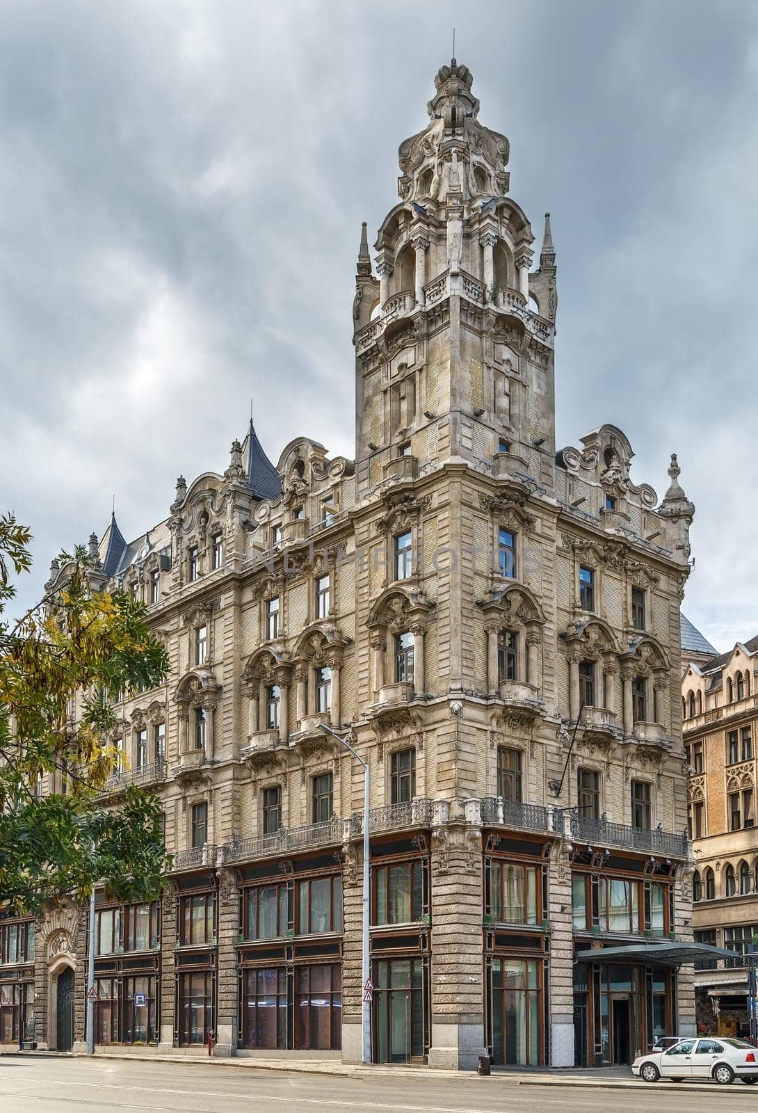 Northern Klotild Palace on Ferenciek square in Budapest downtown, Hungary