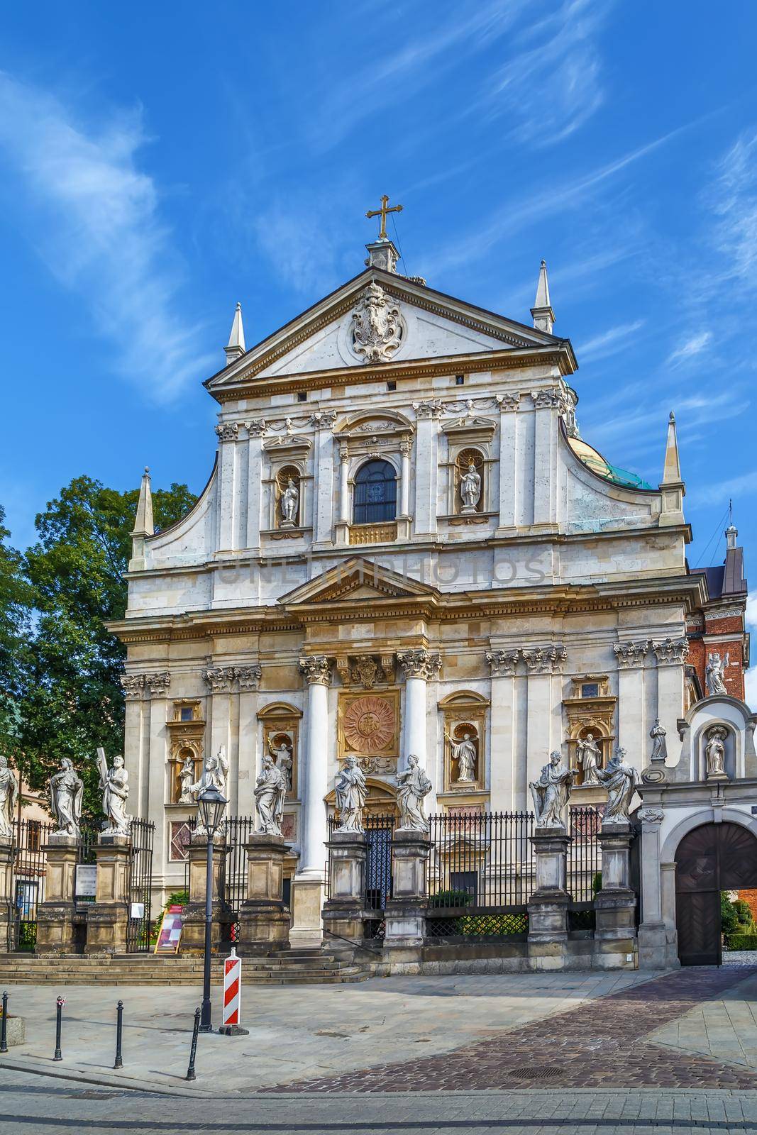 Church of Saints Peter and Paul in the Old Town district of Krakow, Poland is a Roman Catholic Baroque church. It was built between 1597 and 1619