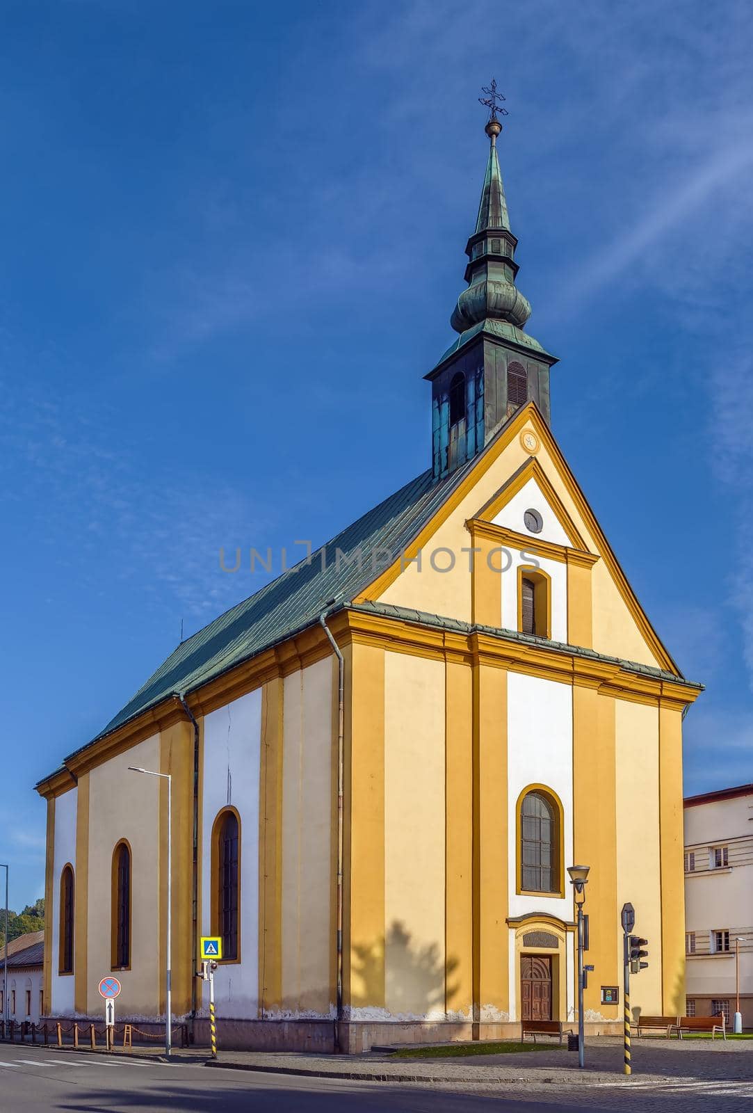 Lutheran Church in Bardejov city center, Slovakia