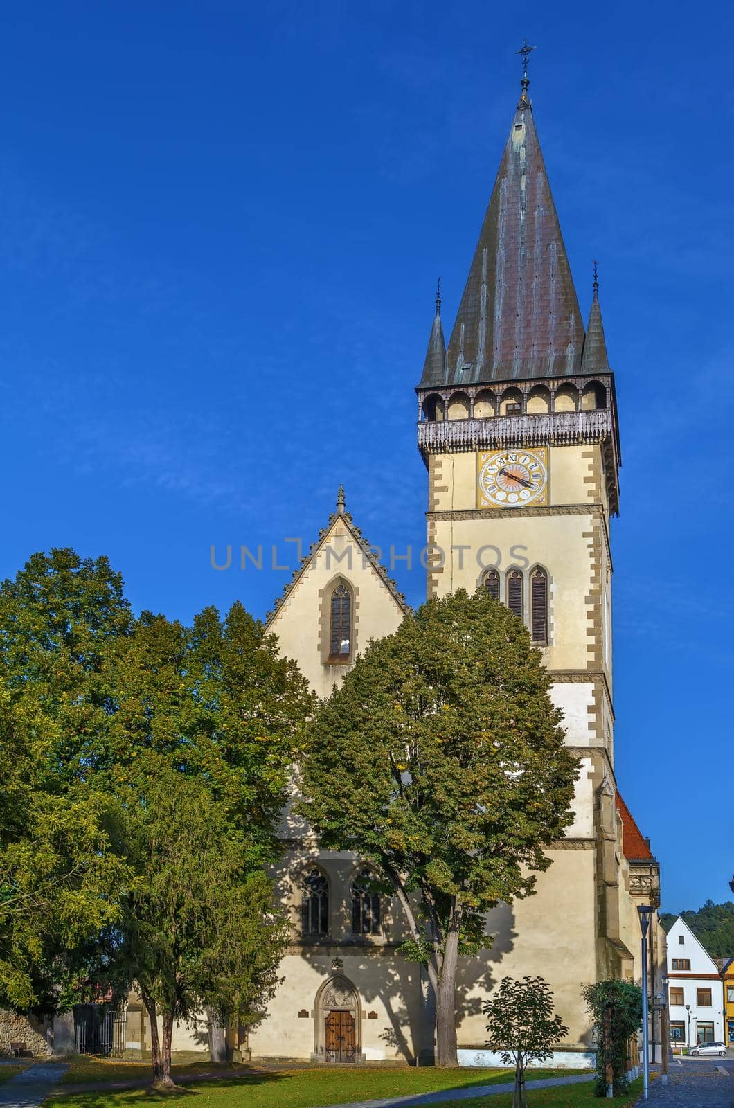 Basilica of St Giles in Bardejov, Slovakia, is a Gothic sacral building, which is situated in the northern part of the Town-Hall square 