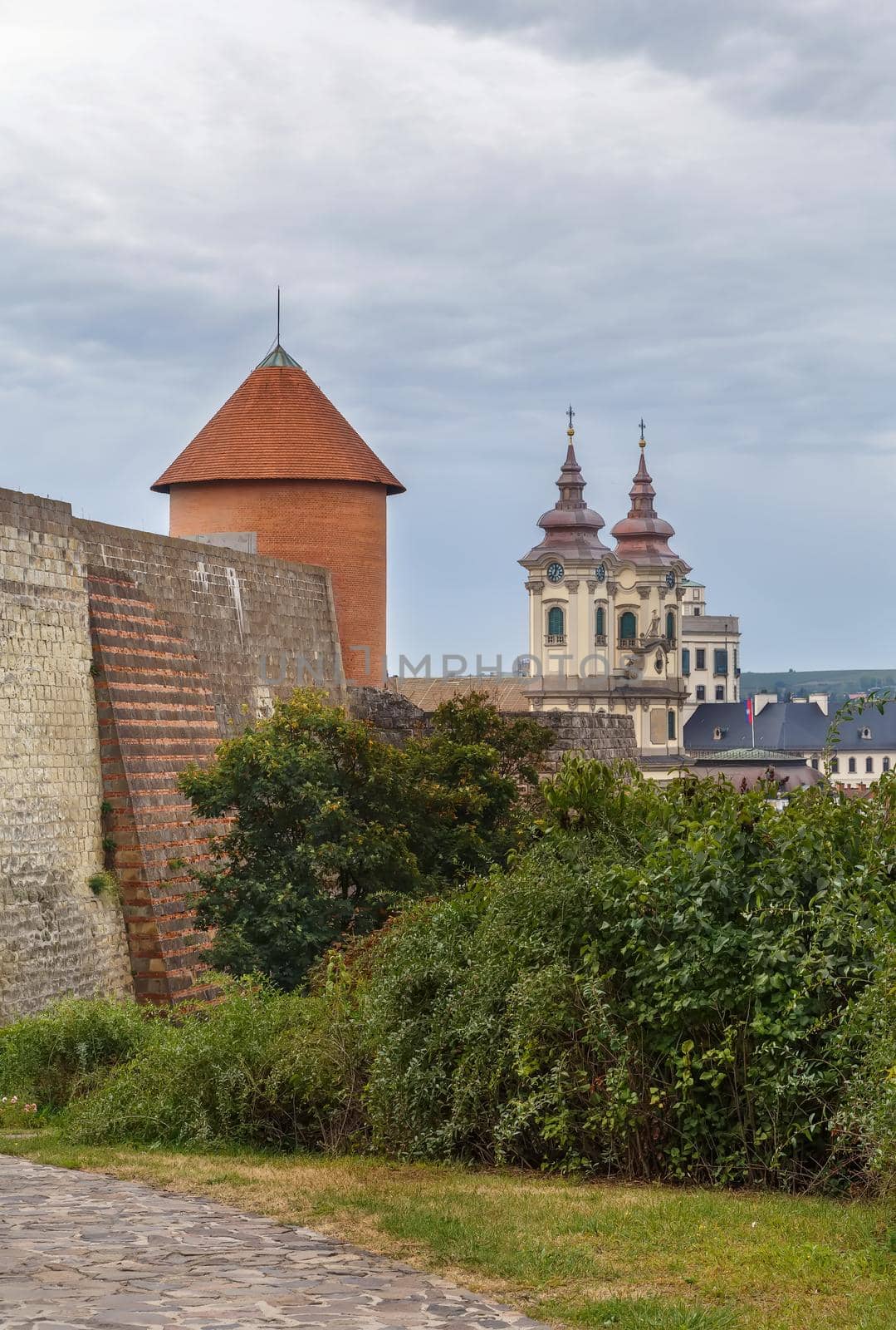 St. Anthony's Church and fortress, Eger, Hungary by borisb17