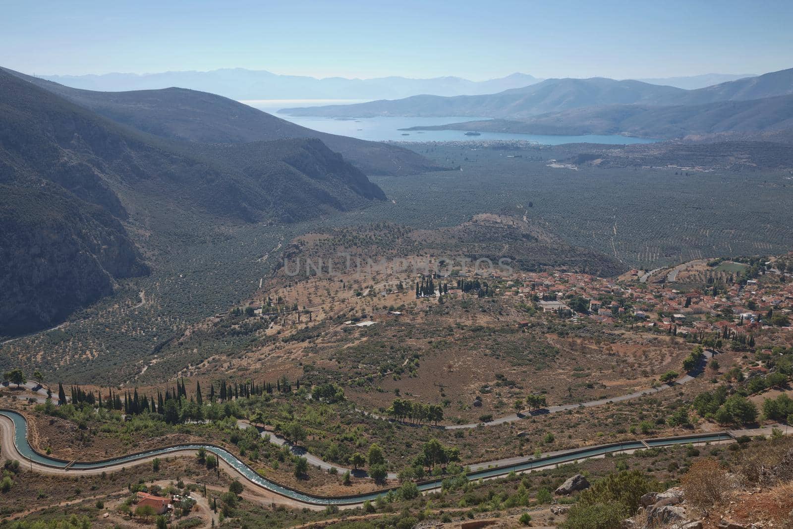 Ruins of Delphi is ancient sanctuary that grew rich as seat of oracle that was consulted on important decisions throughout ancient classical world. UNESCO World heritage.