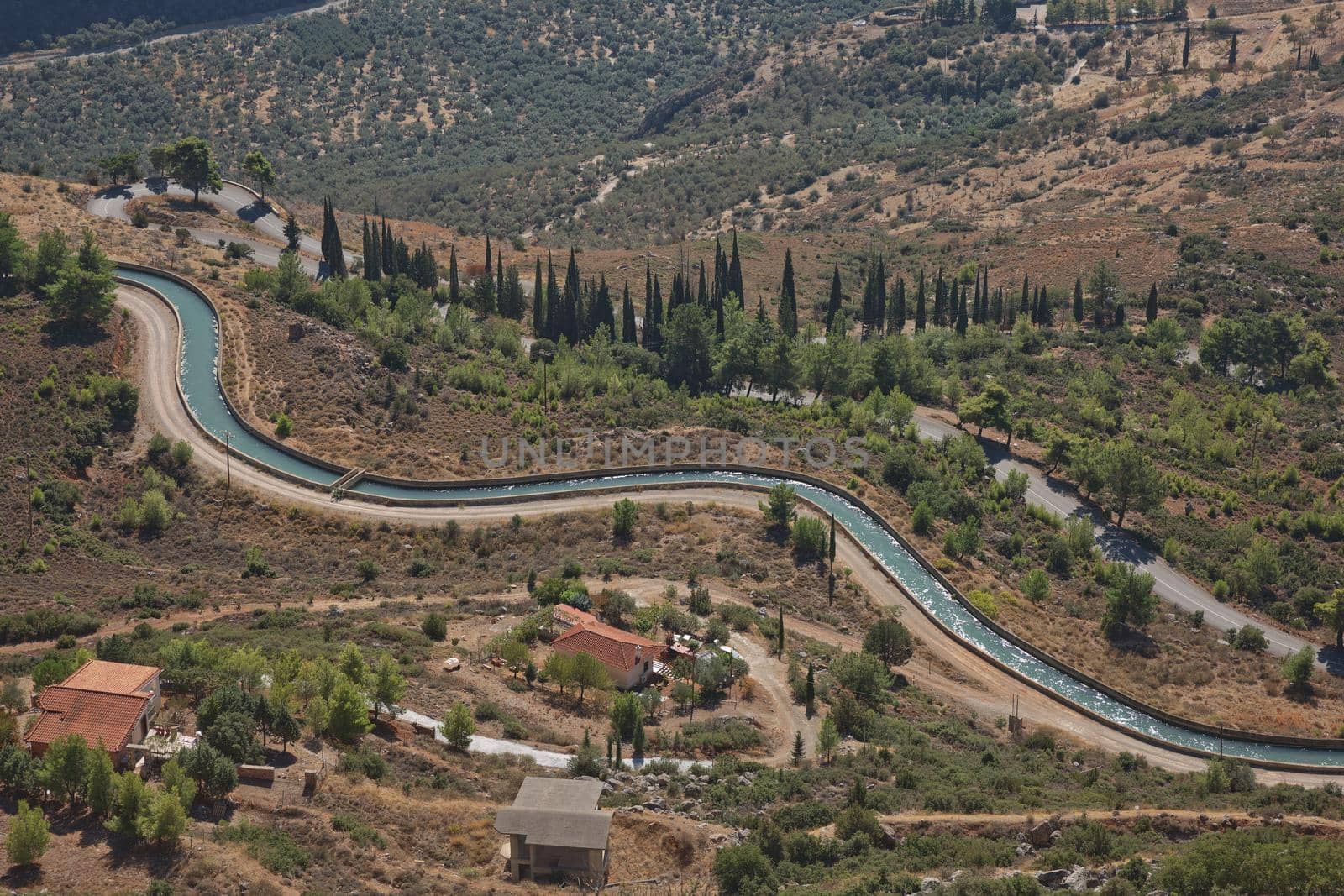 Ruins of Delphi is ancient sanctuary that grew rich as seat of oracle that was consulted on important decisions throughout ancient classical world. UNESCO World heritage.