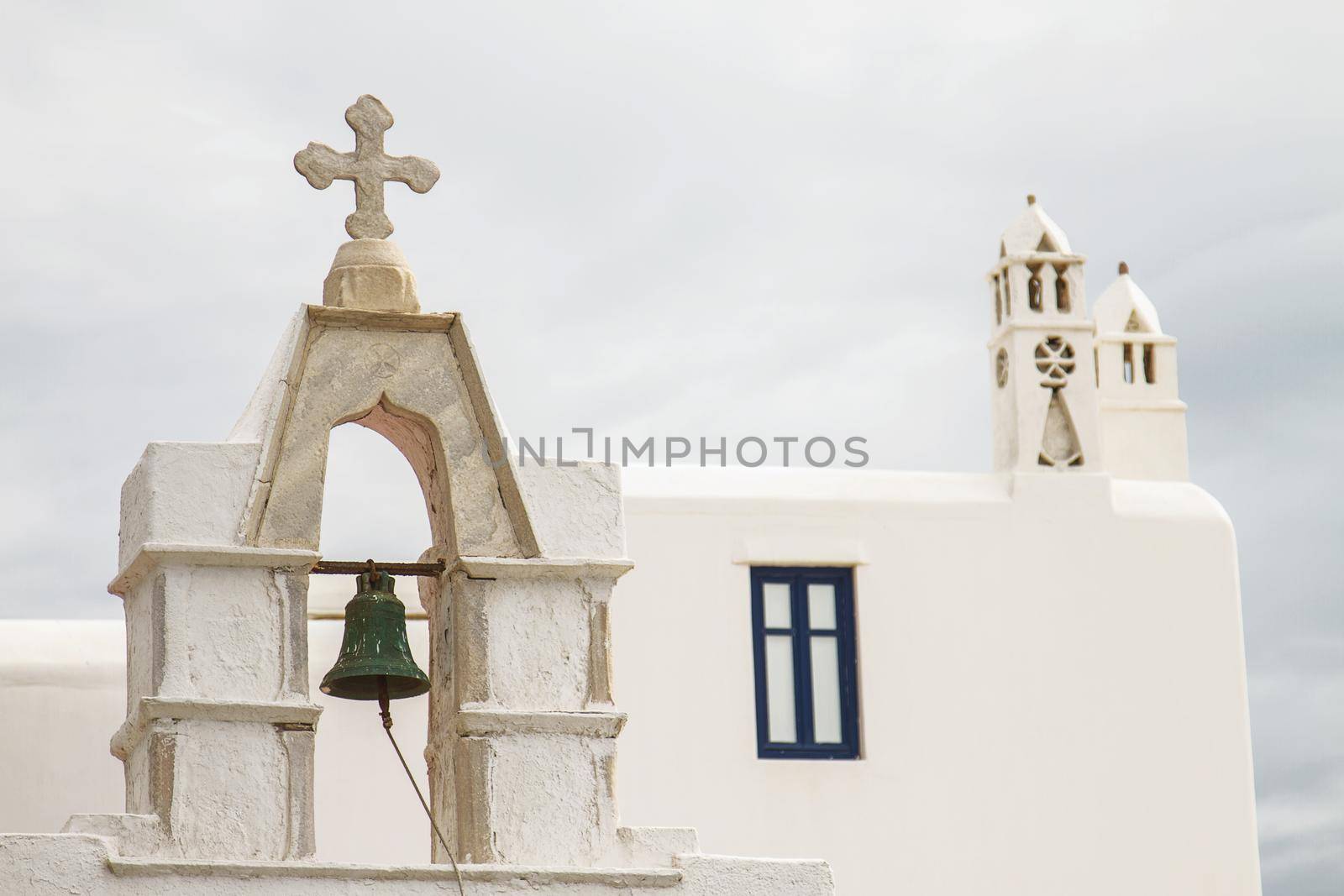Church with Bell in Mykonos  Greece
