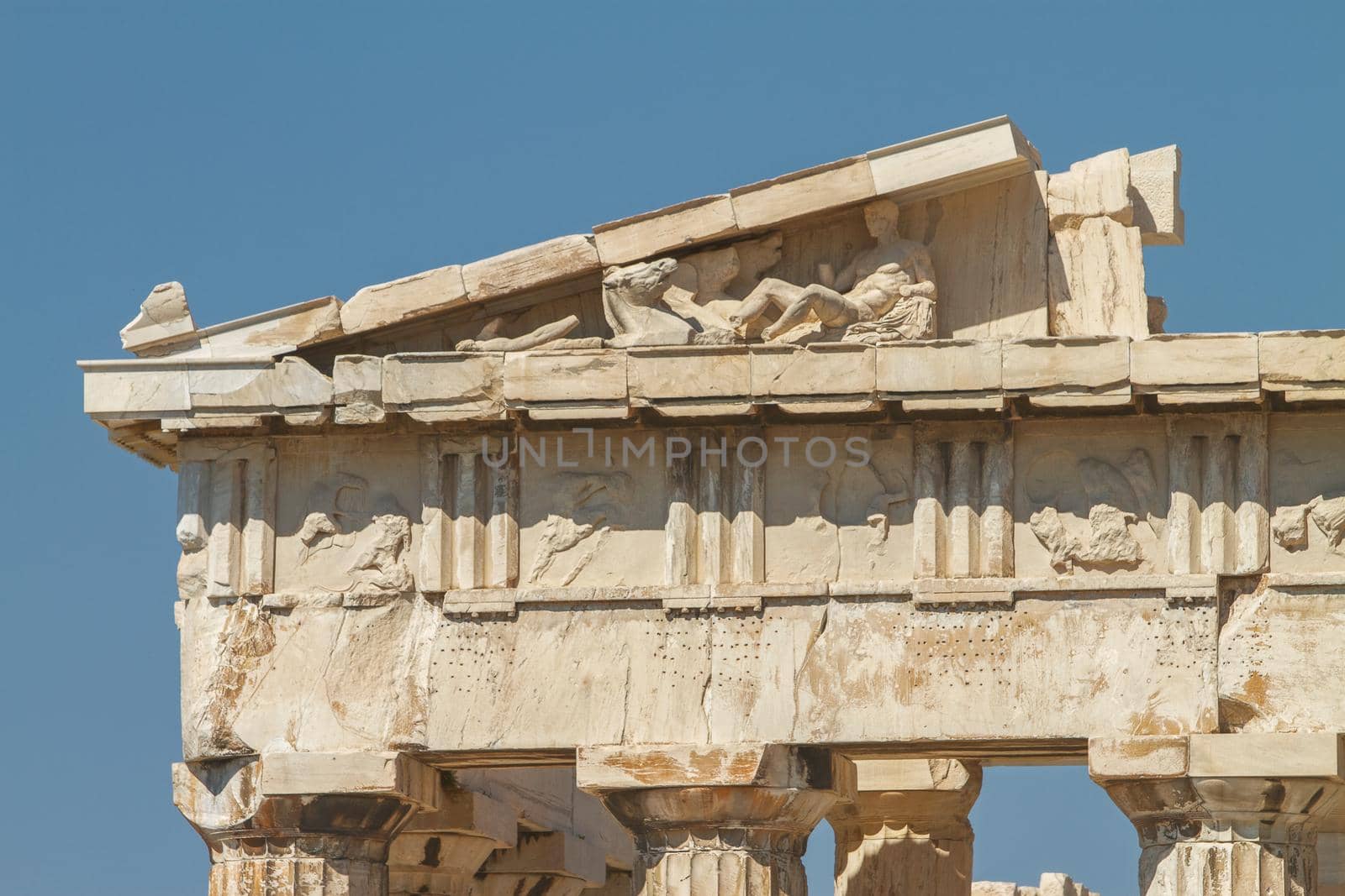 Parthenon on the Acropolis in Athens Greece