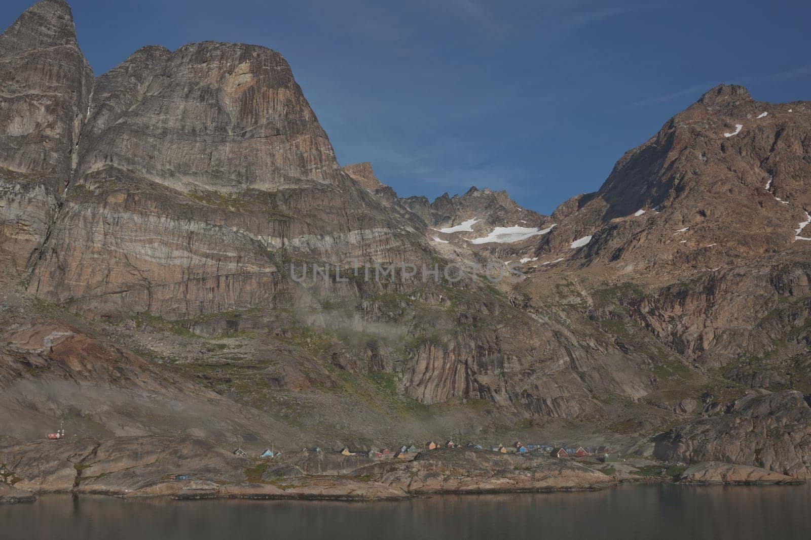 Aappilattoq village in the Prince-Christian-Sund Fjord in southern Greenland has population of 100 inhabitants.