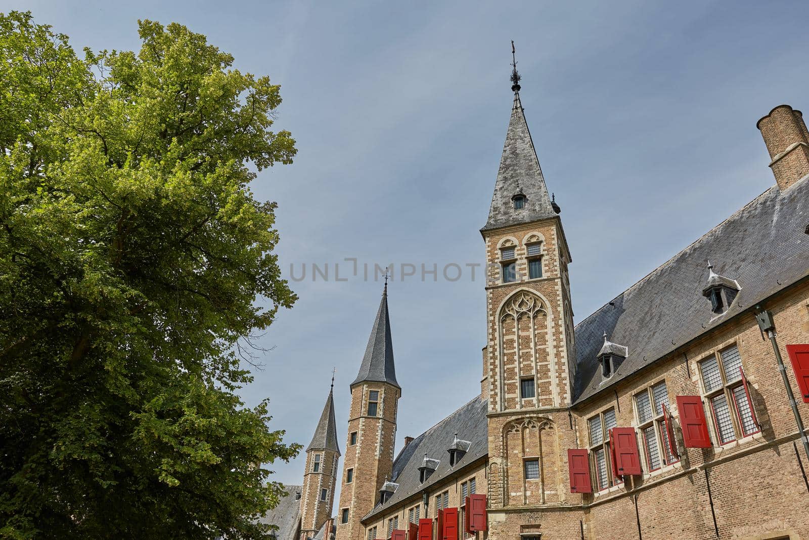 View of church in Vlissingen Zeeland Netherlands.