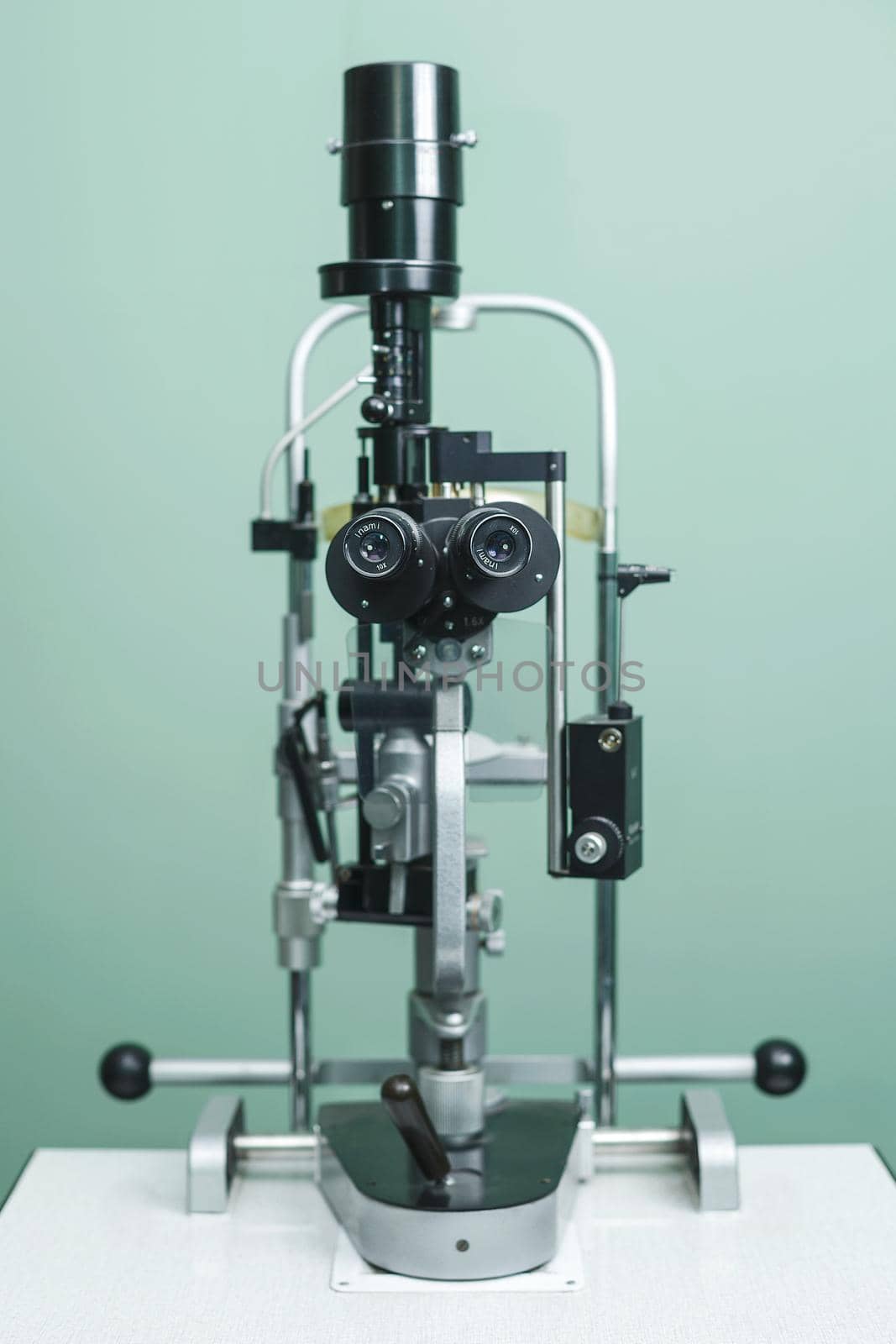 Medical optometrist equipment used for  eye exams