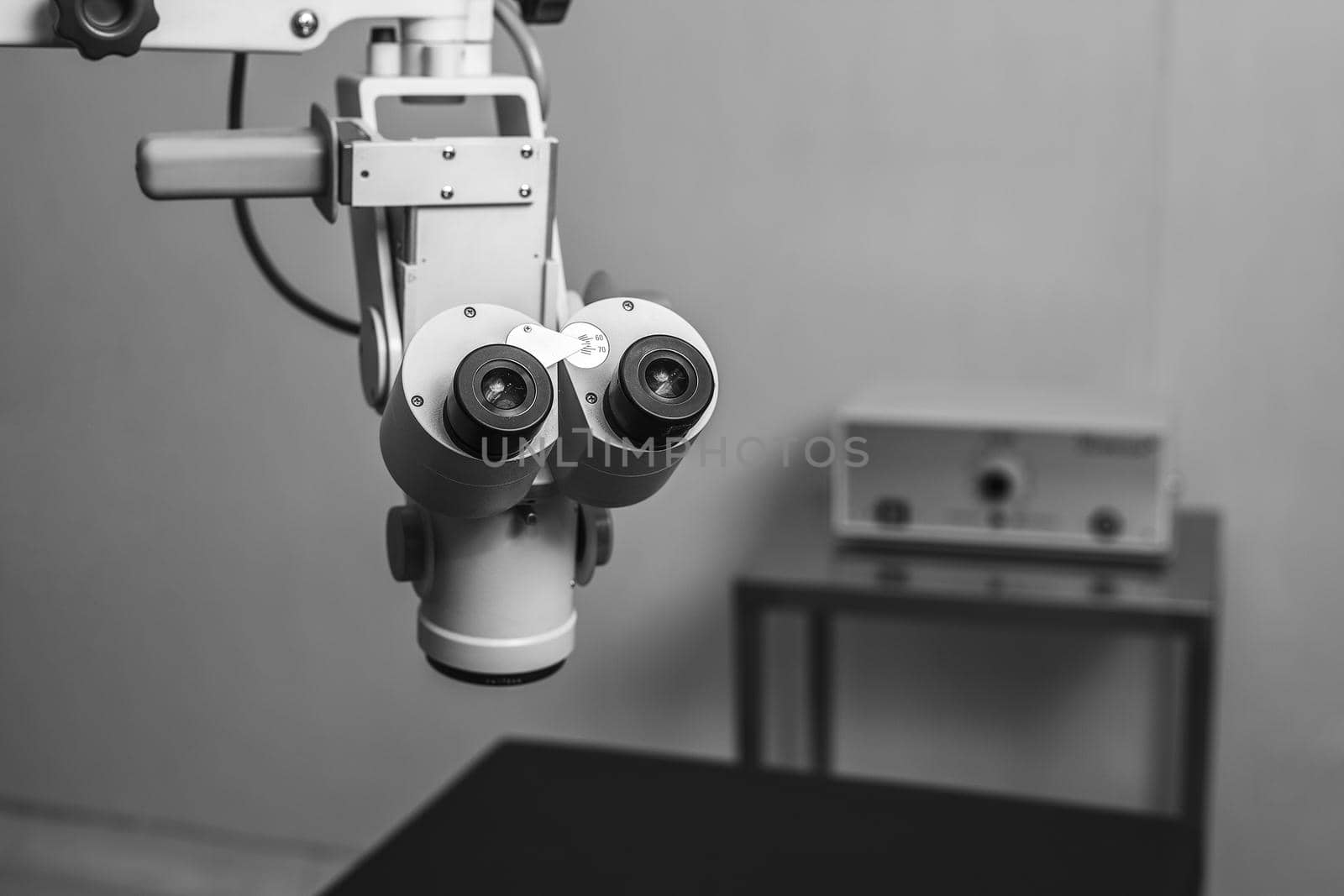 Medical optometrist equipment used for  eye exams