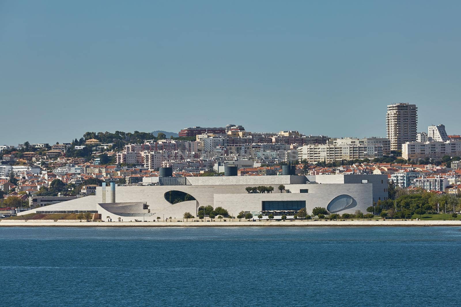 Cityline of Lisbon in Portugal over the Tagus river. by wondry