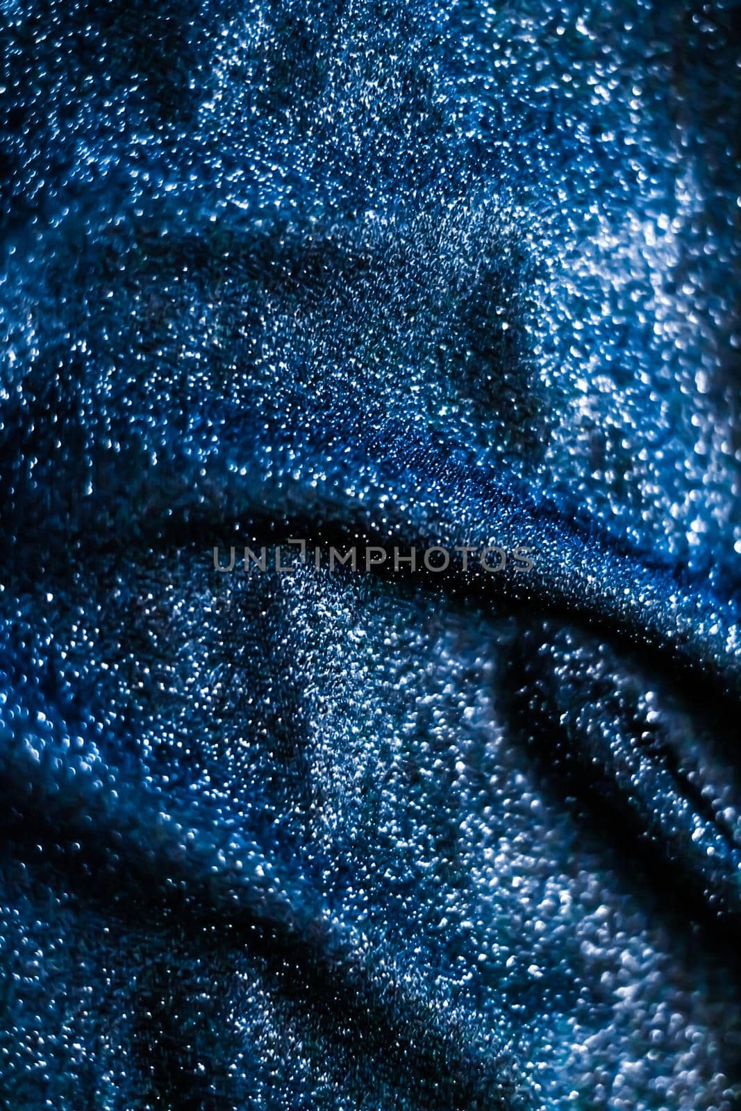 Luxe glowing texture, night club branding and New Years party concept - Blue holiday sparkling glitter abstract background, luxury shiny fabric material for glamour design and festive invitation