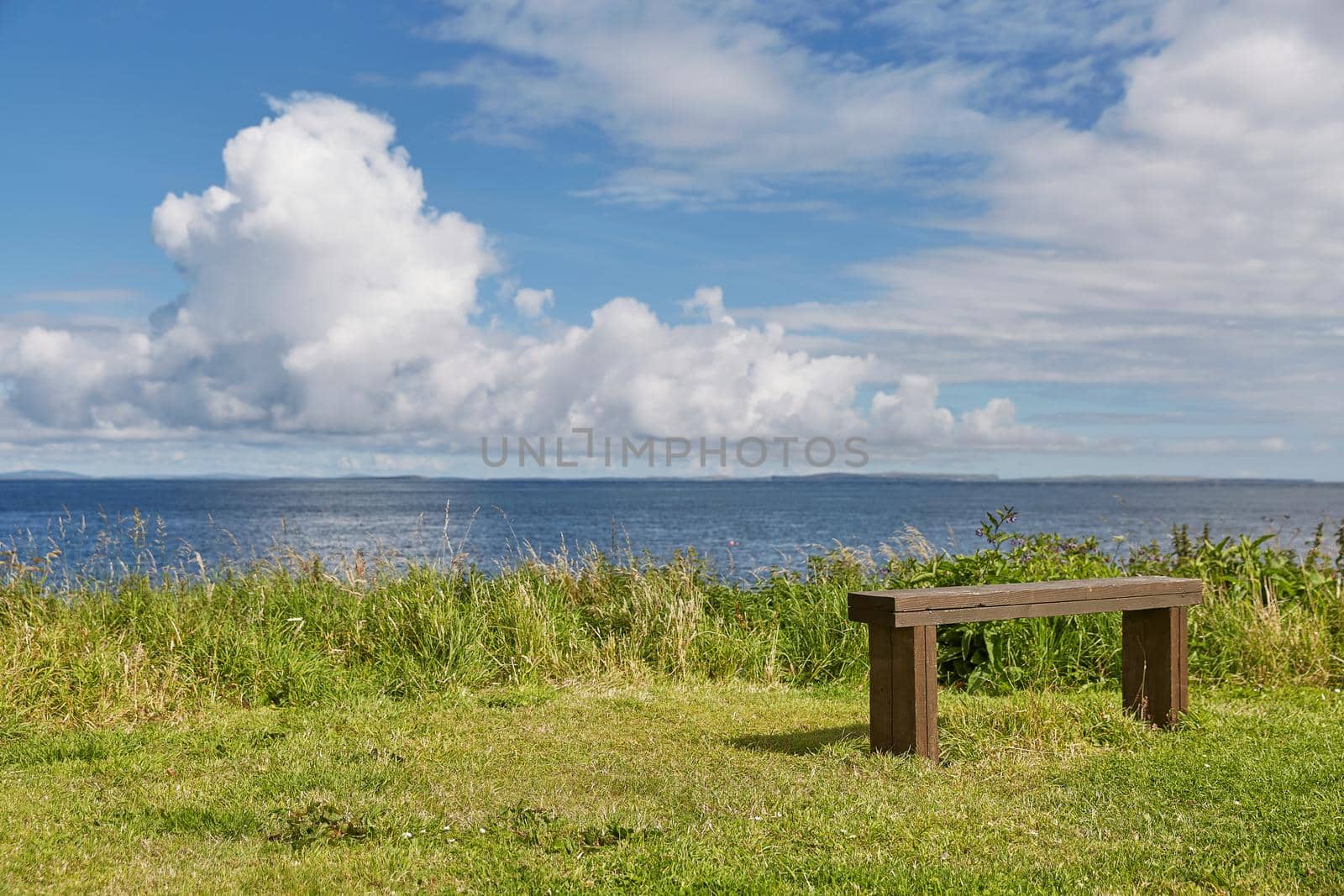 Landscape and relaxing view near John o'Groats area. Highlights nothern most mainland of Scotland