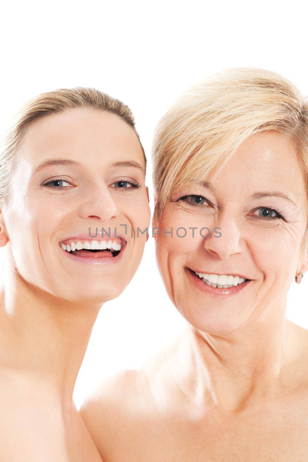 Beauty - youth and age or mother and daughter