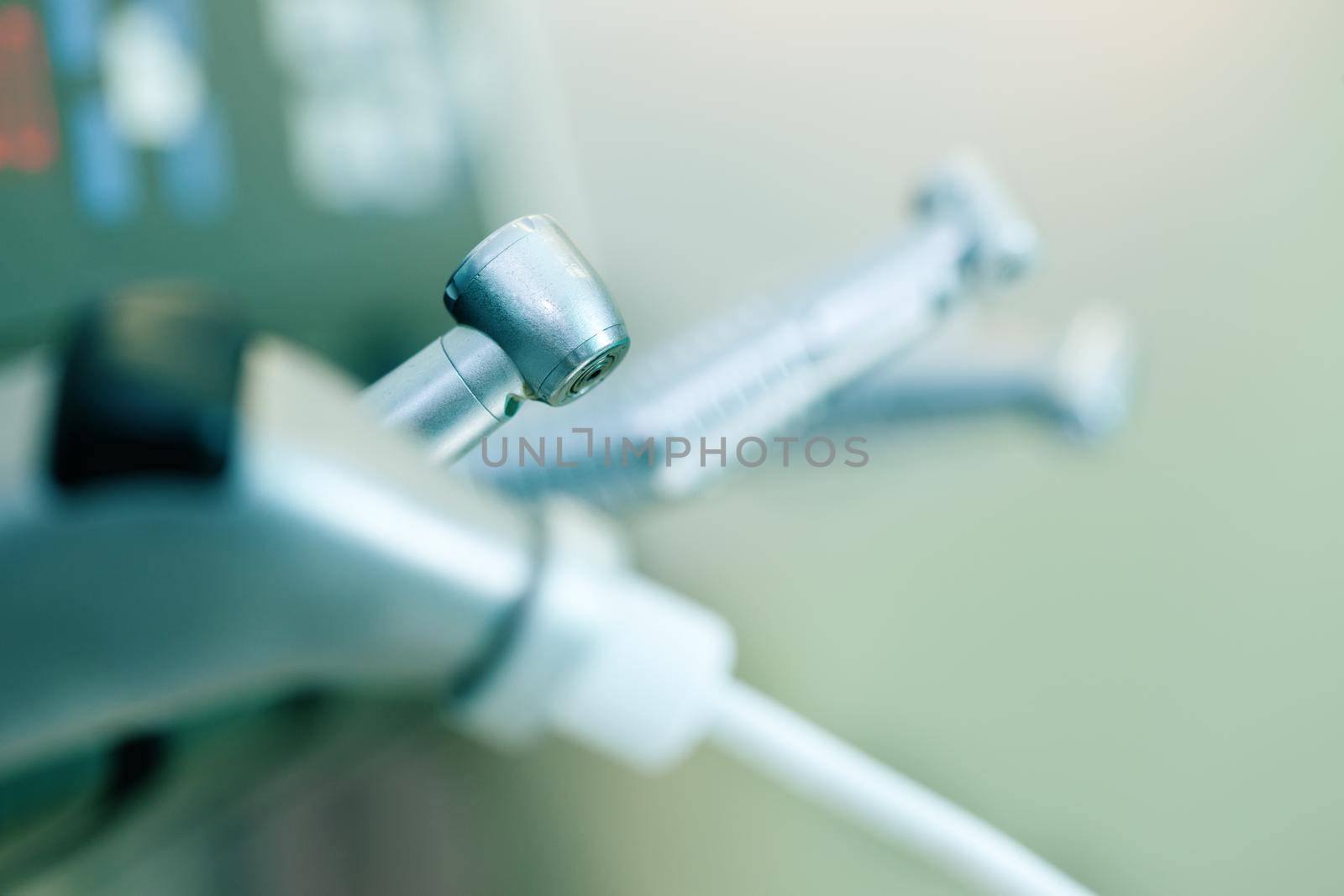 Still life of various tools of a dentist waiting to be used in the surgery