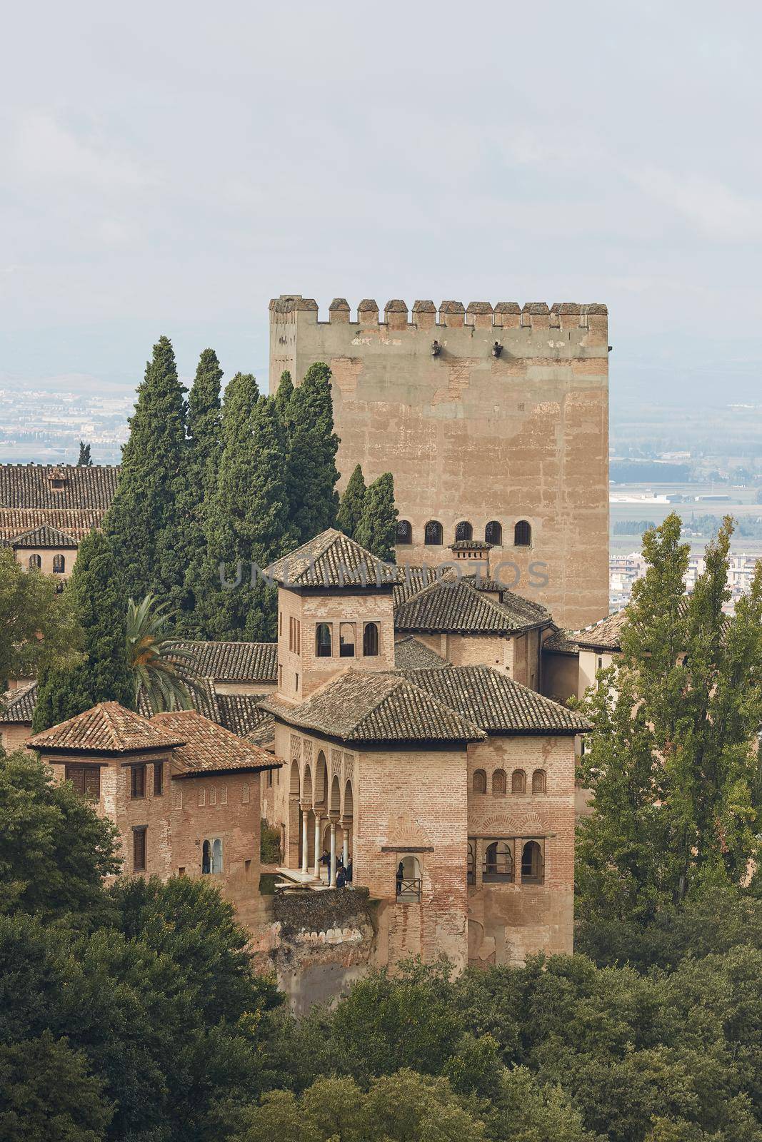 Ancient arabic fortress of Alhambra, Granada, Spain.