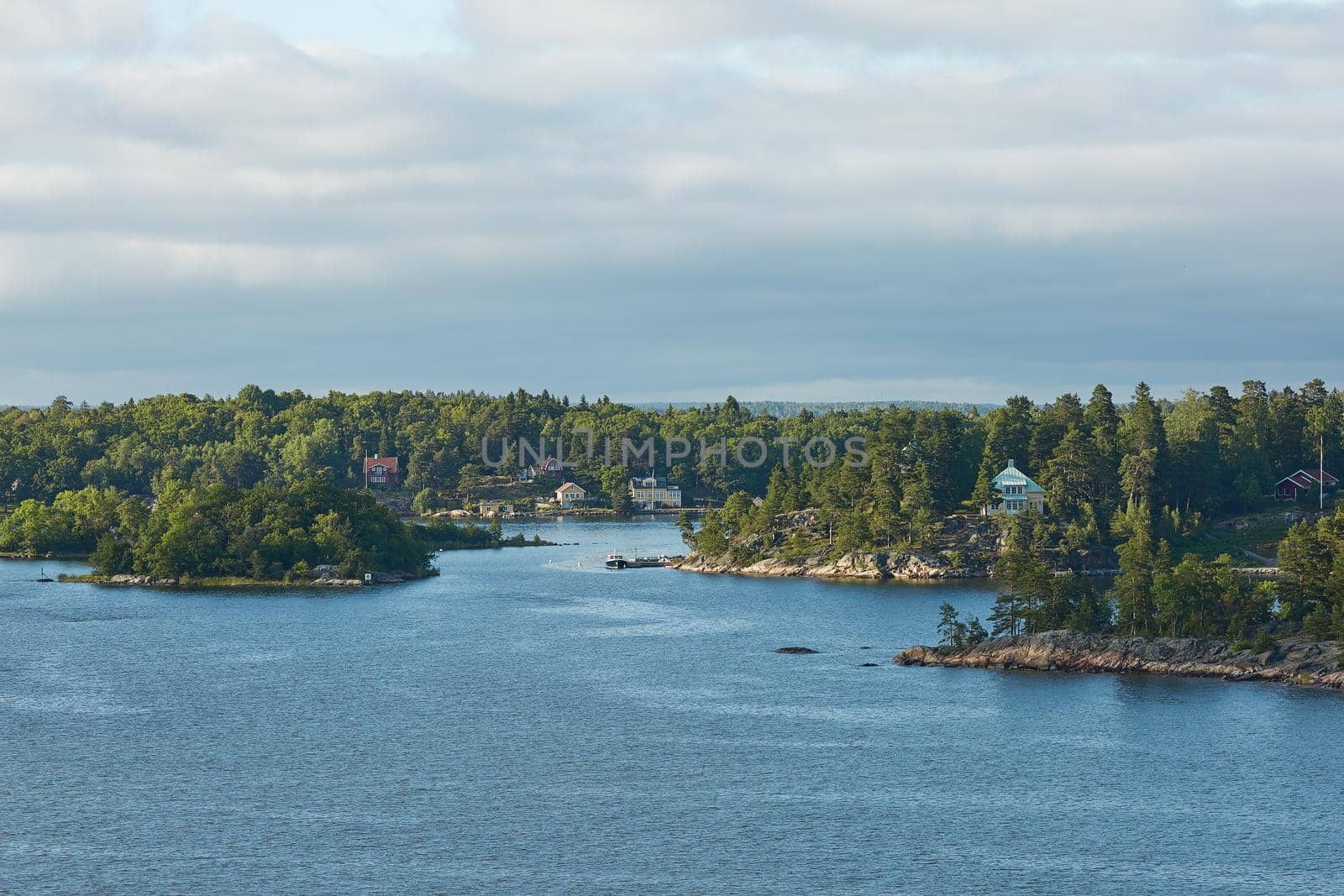 Bright day in the Stockholm archipelago.