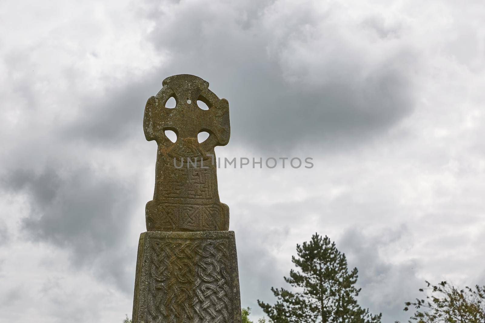 Celtic cross in Pembrokeshire, Wales, England, UK by wondry