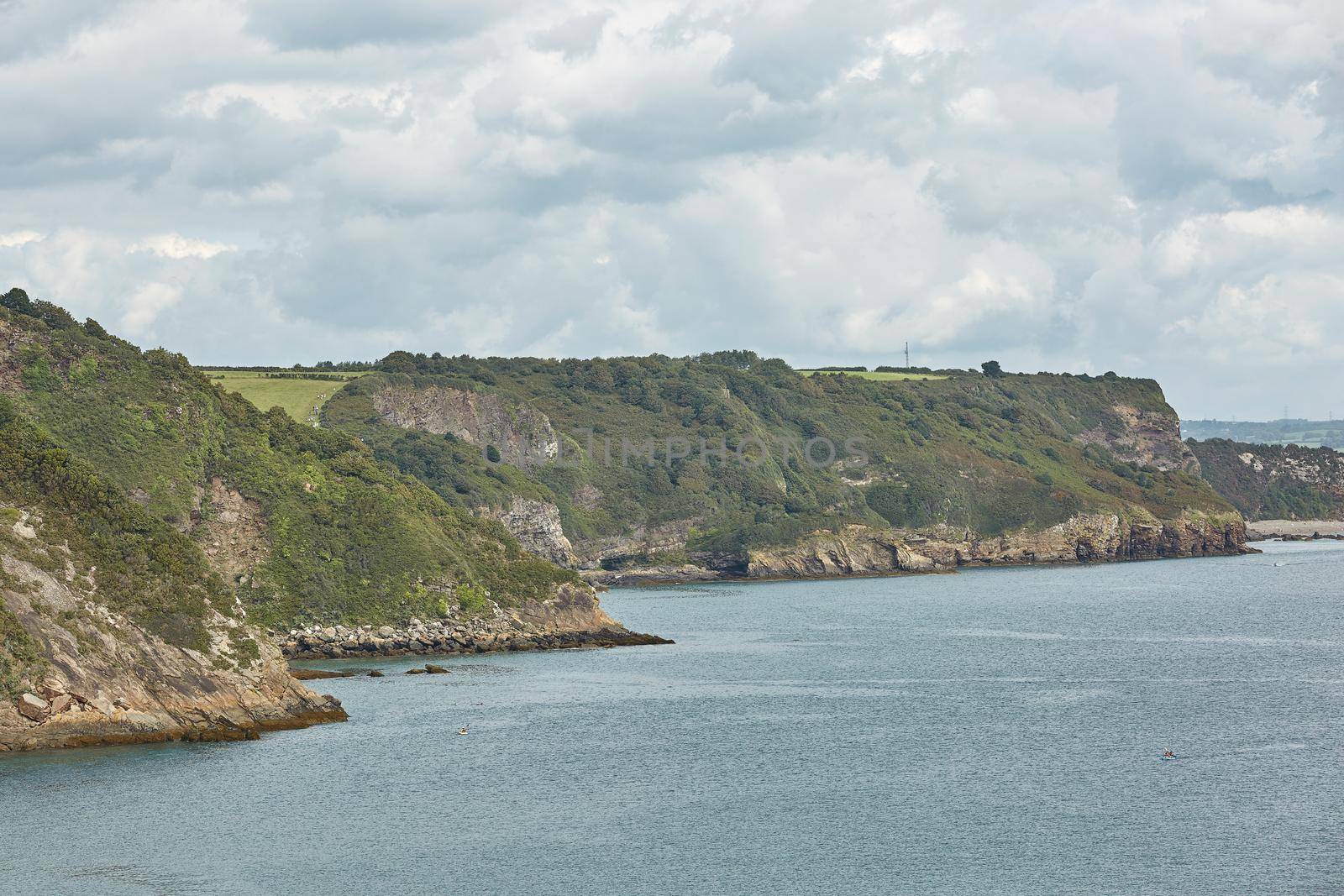 Coastline of Tenby in Wales, UK. by wondry