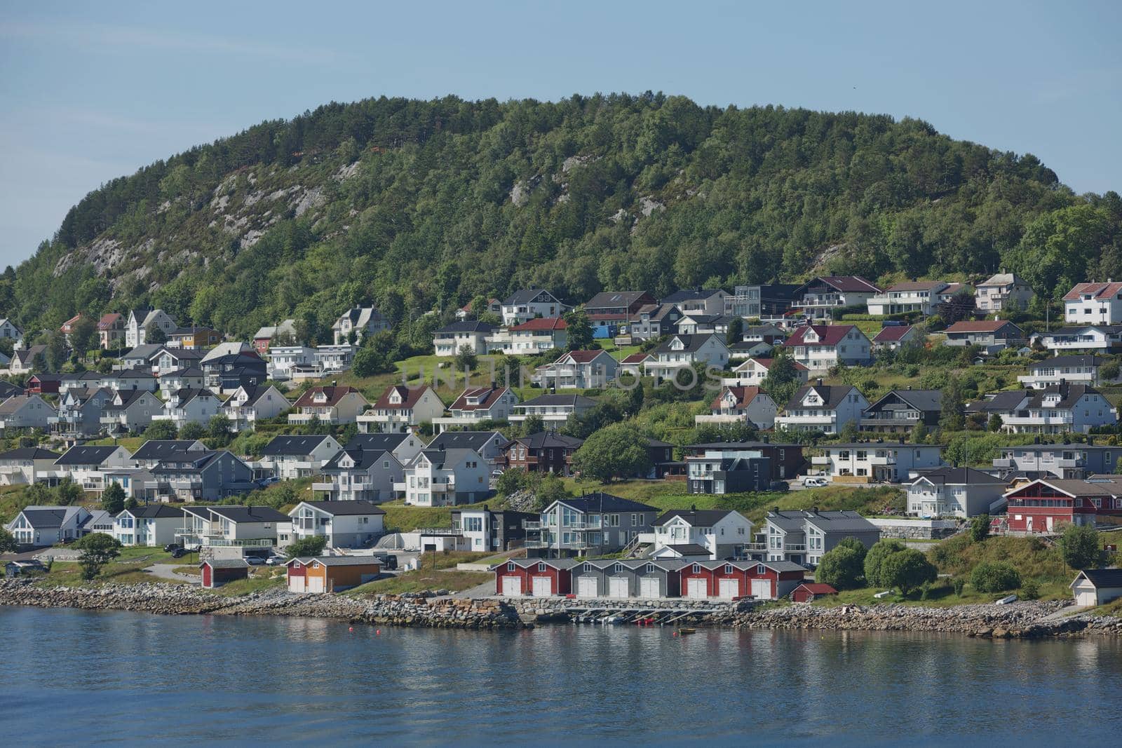 Beautiful view of Alesund, port town on the west coast of Norway, at the entrance to the Geirangerfjord by wondry