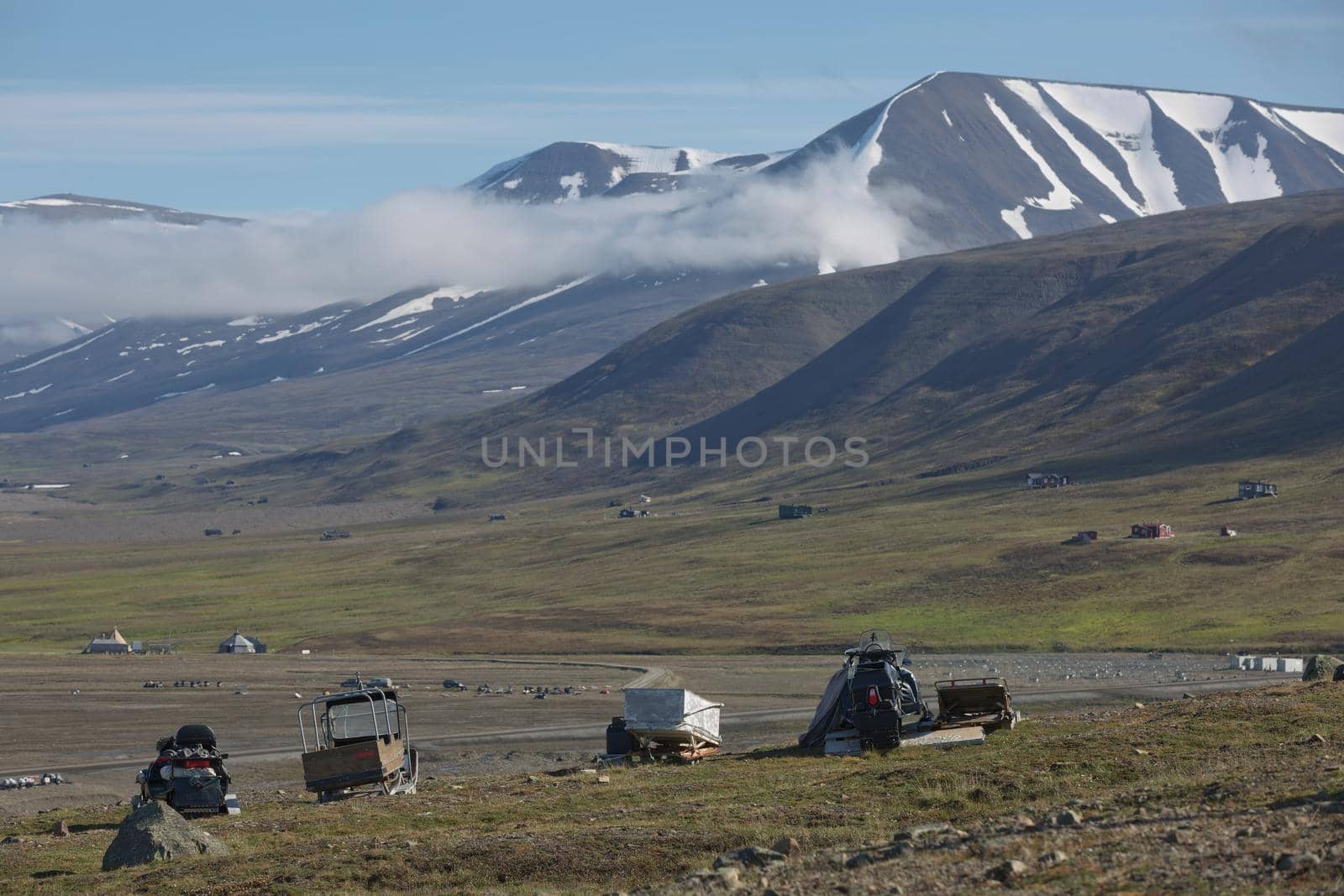 Beautiful nature and landscape near Longyearbyen, Spitsbergen  in Norway by wondry