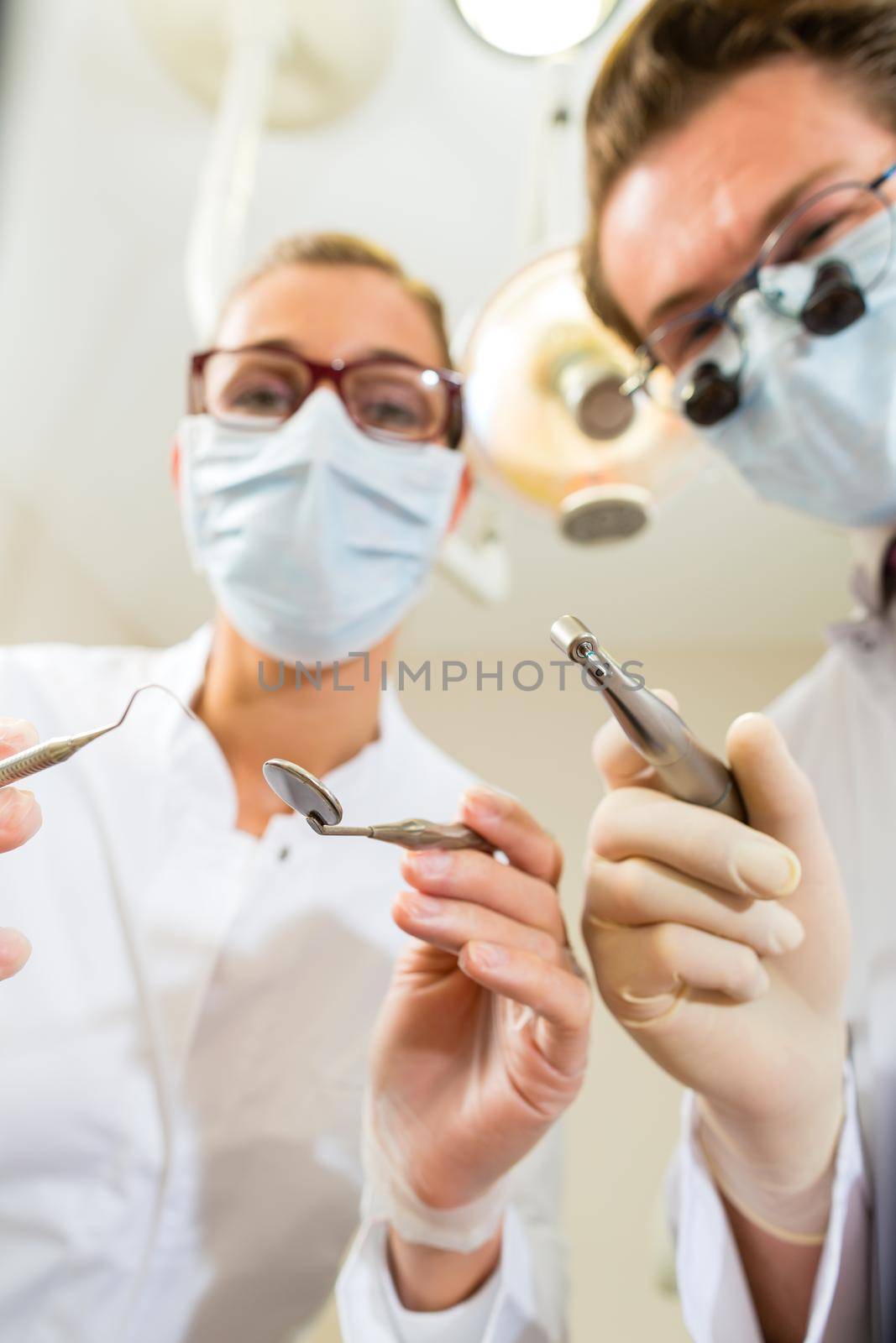treatment at dentist from perspective of patient by Kzenon